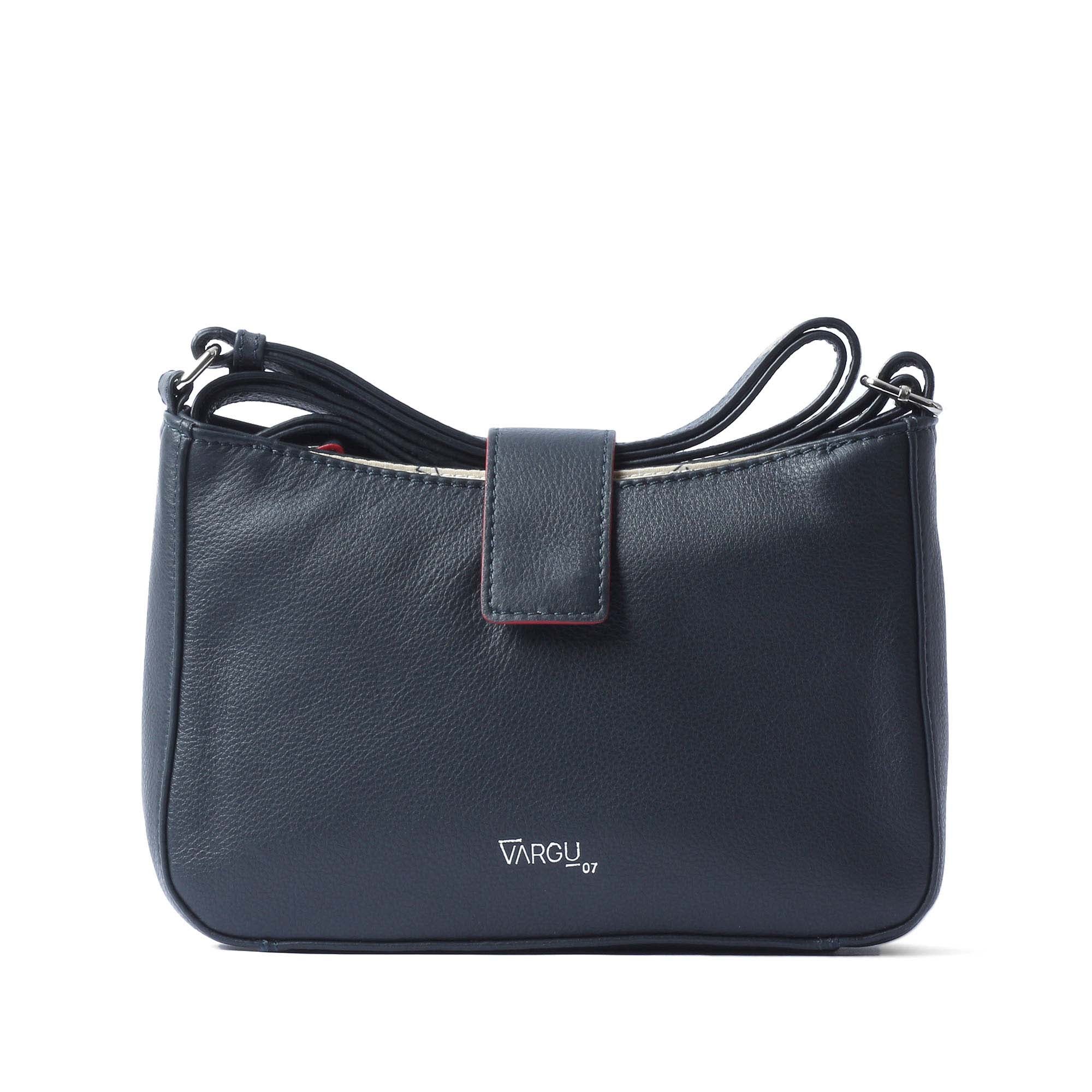 Vargu Danya 1 leather shoulder bag navy