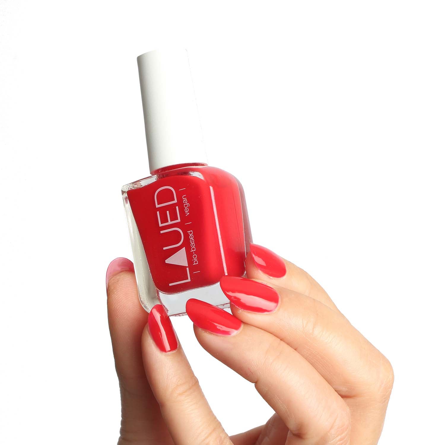 Laued nailpolish bio based vegan red