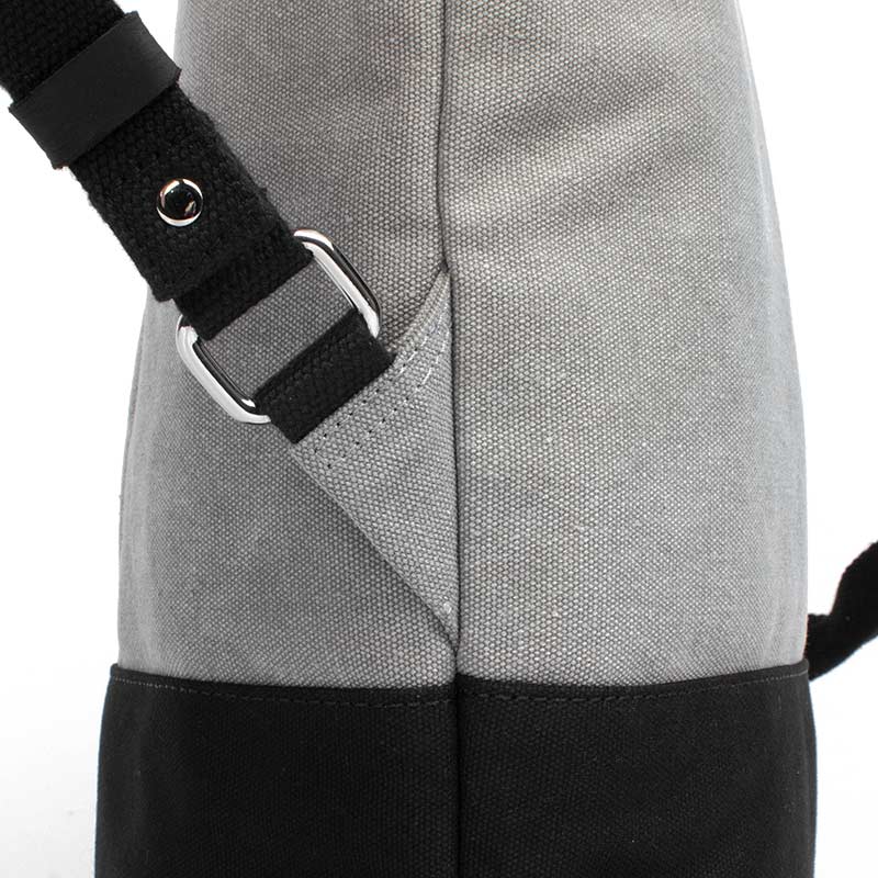 Margelisch Yoko 1 canvas grey black detail belt