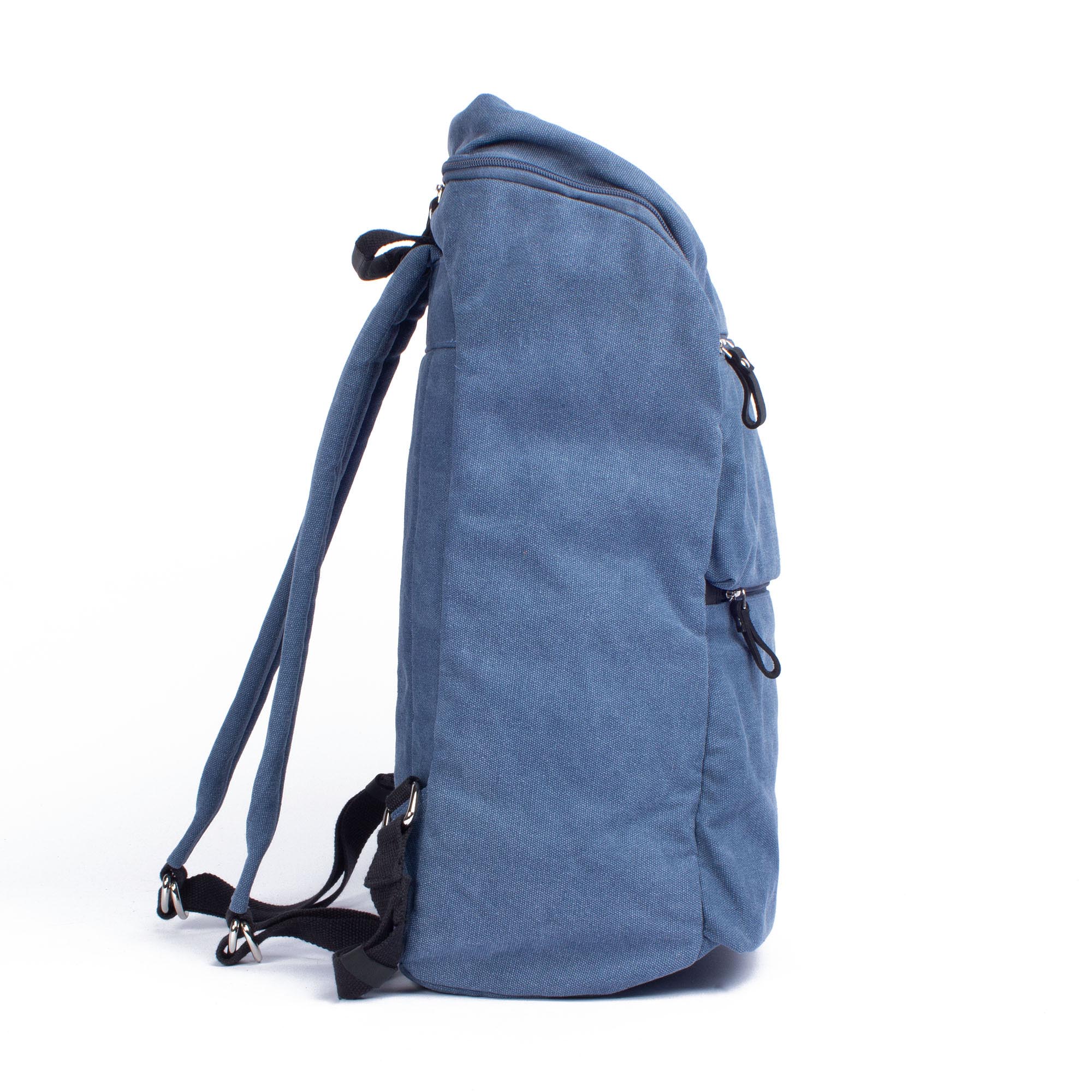 Margelisch Rashmi 1 Canvas denim urbaner Studentenrucksack Seitenansicht