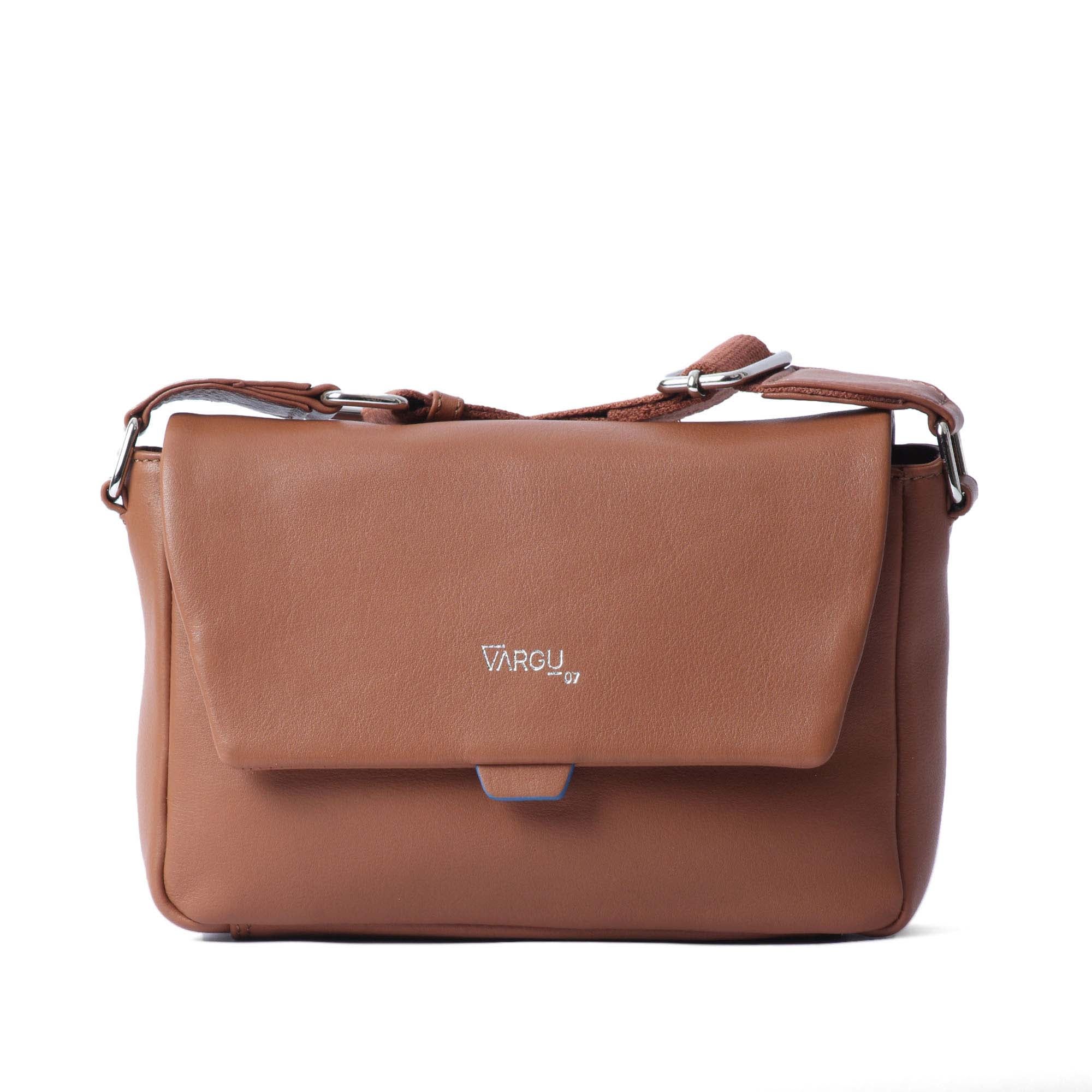 Vargu Sewen 1 leather shoulder bag casual tan