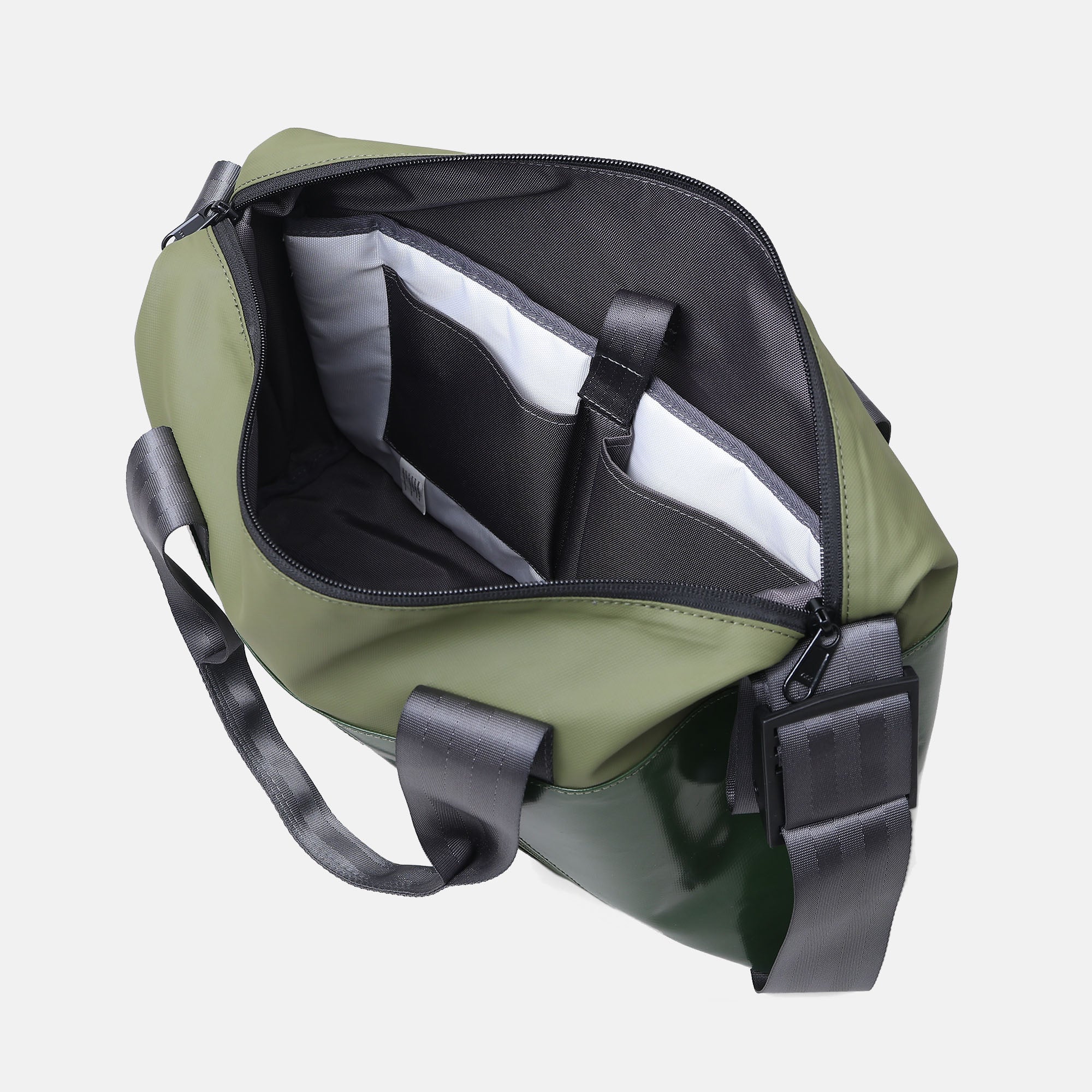 7clouds Erkan 7.1 black Laptop Messenger jungle green-mud green Laptopfach