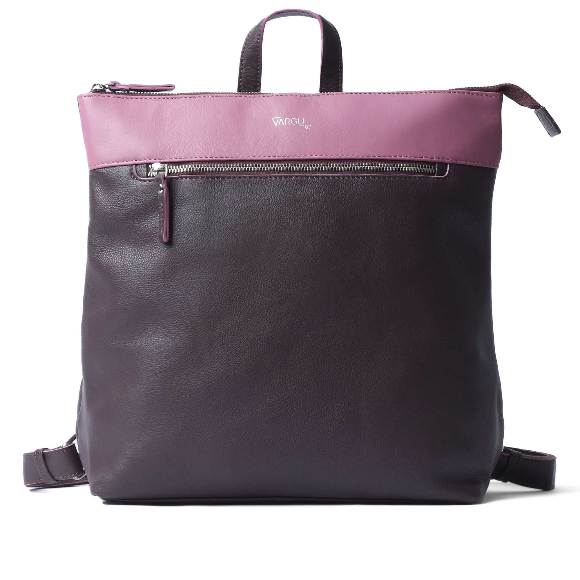 Vargu Femen 1 leather backpack women burgundy-mauve