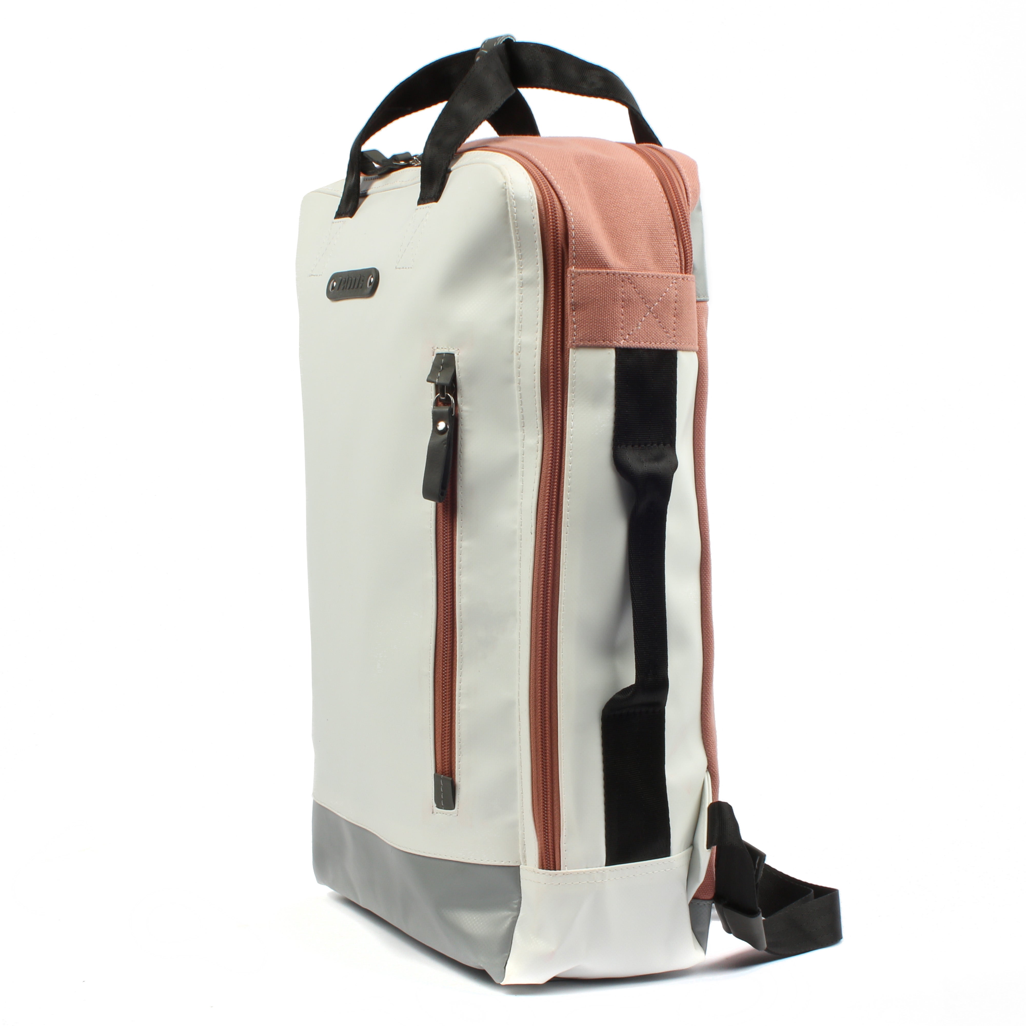 7clouds Agal 7.2M white-grey-salmon Laptoprucksack Seite