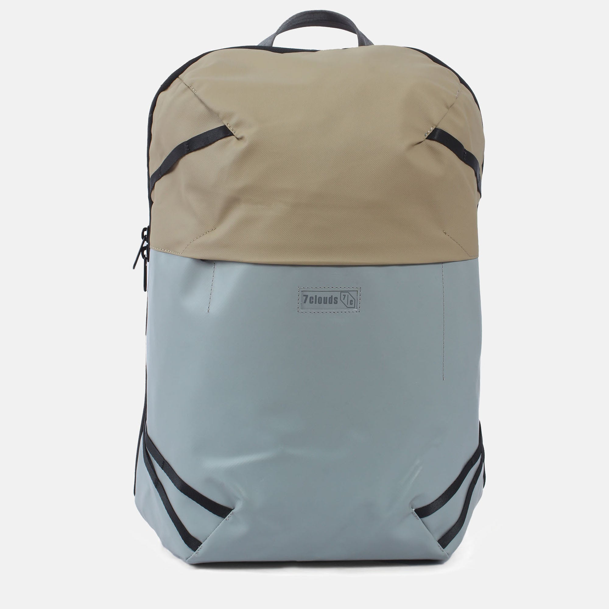 7clouds Laptop-Rucksack Nacov 7.1 grey-camel Front