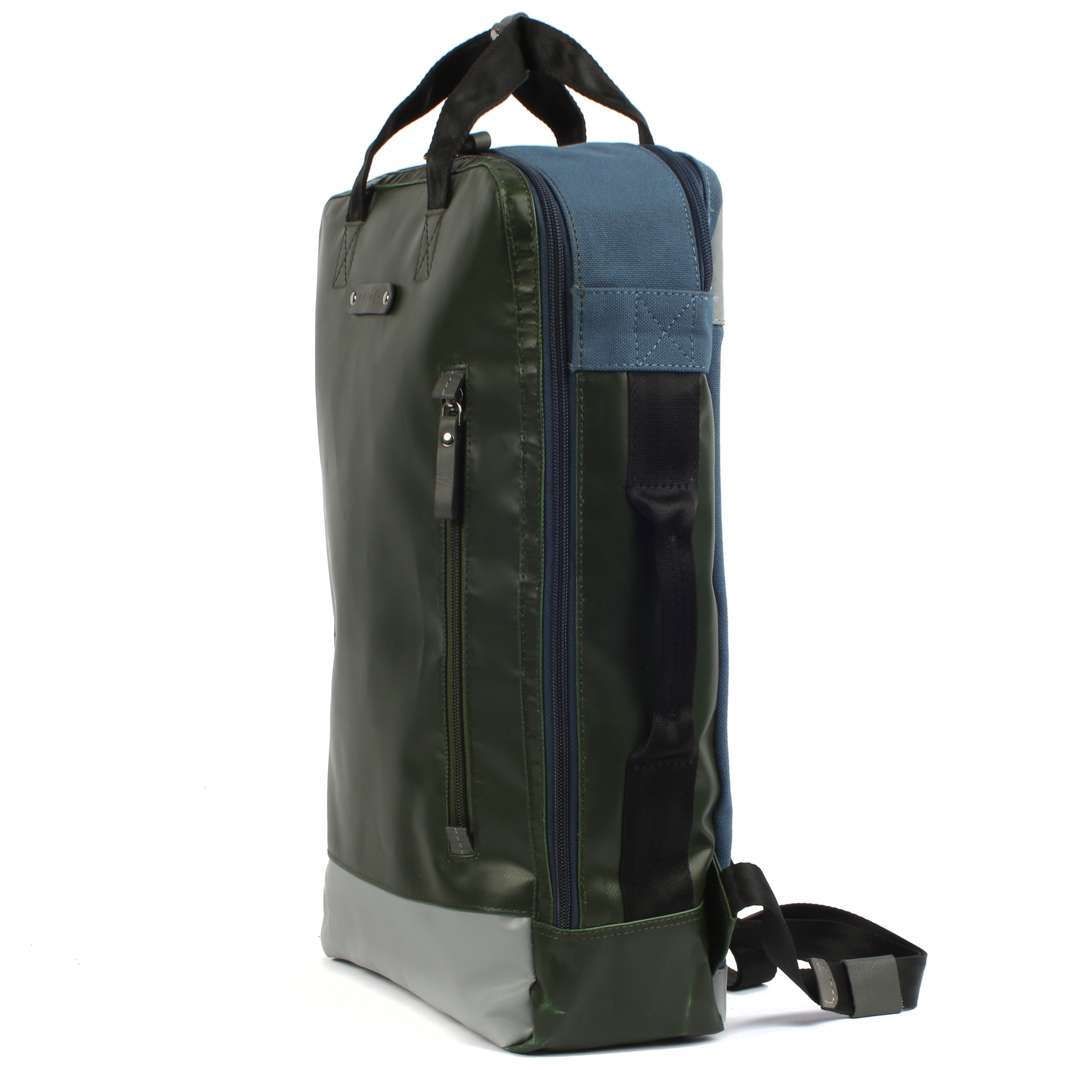 7clouds Agal 7.2M grey-junglegreen-blue laptopbackpack side