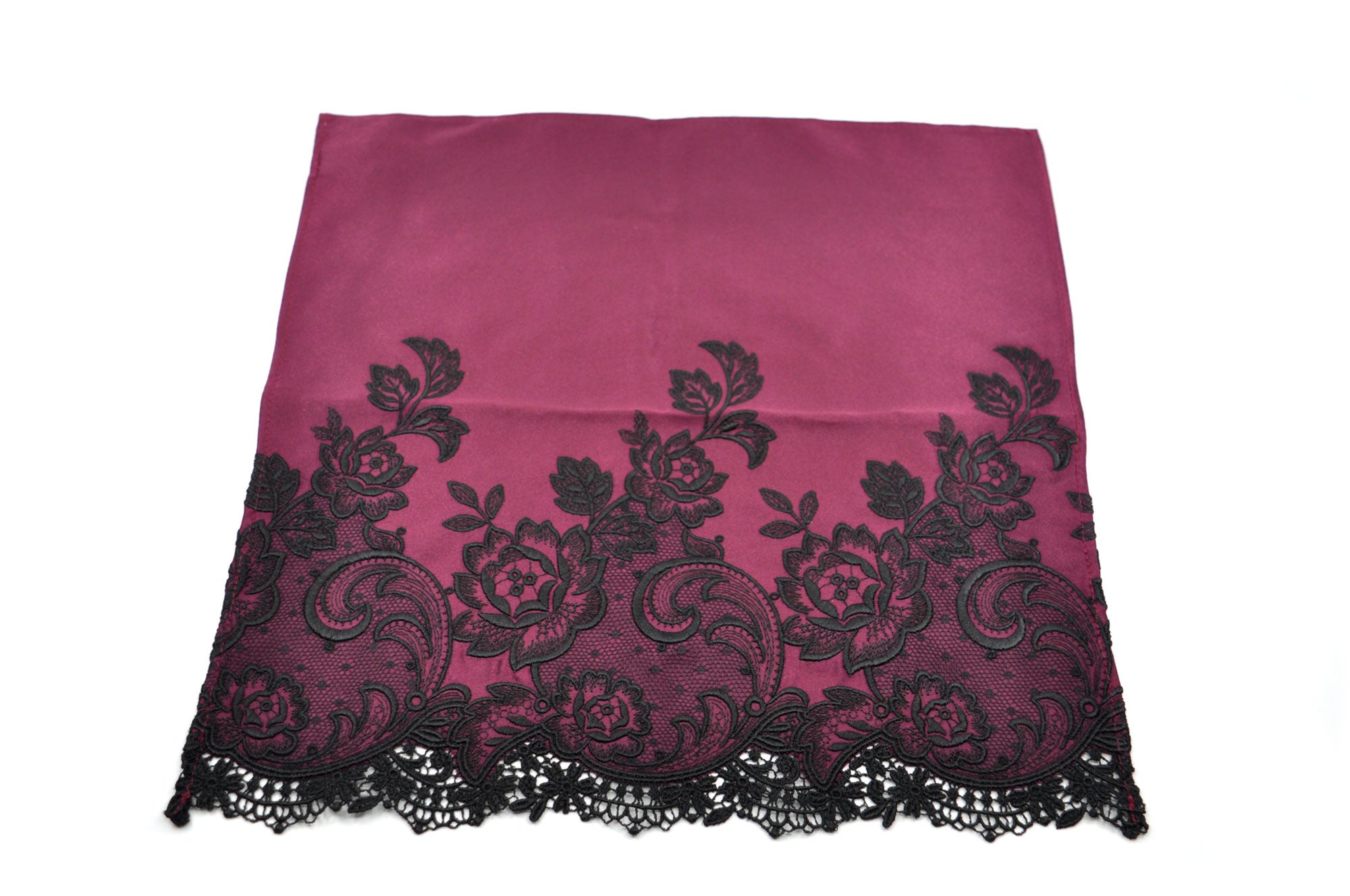 Pocket square «Peter» with st.gallen embroidery Pocket square «Peter» with st.gallen embroidery
