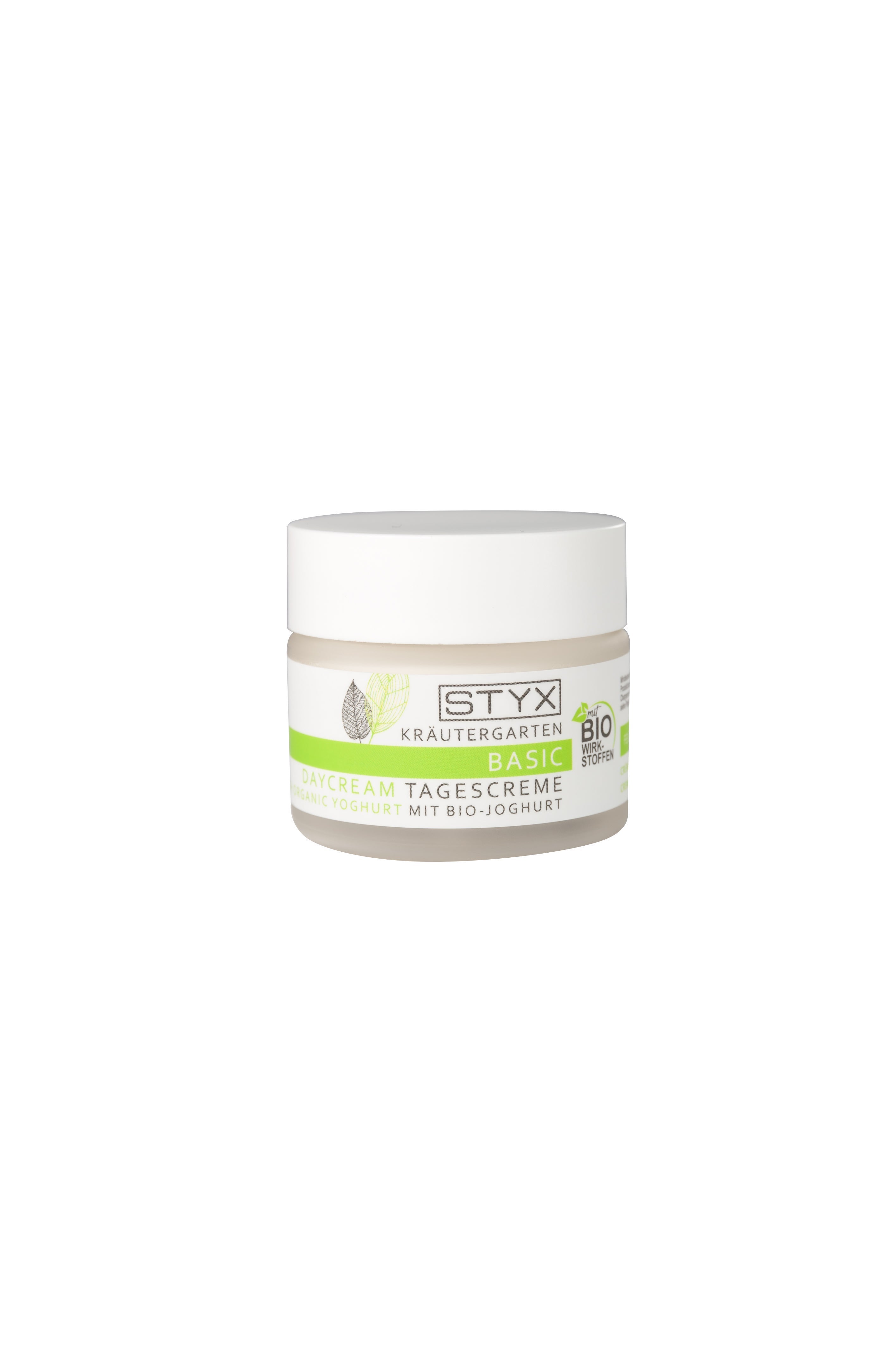 styx-kraeutergarten-gesichtscreme-bio-joghurt-50ml Kräuter, Pflanze, Flasche, Lotion