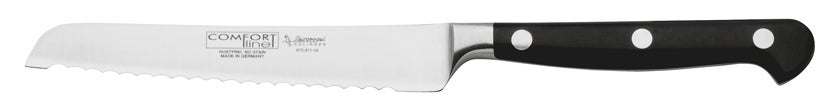 Burgvogel Brötchenmesser Wellenschliff Klinge 13 cm Griff Comfort Line