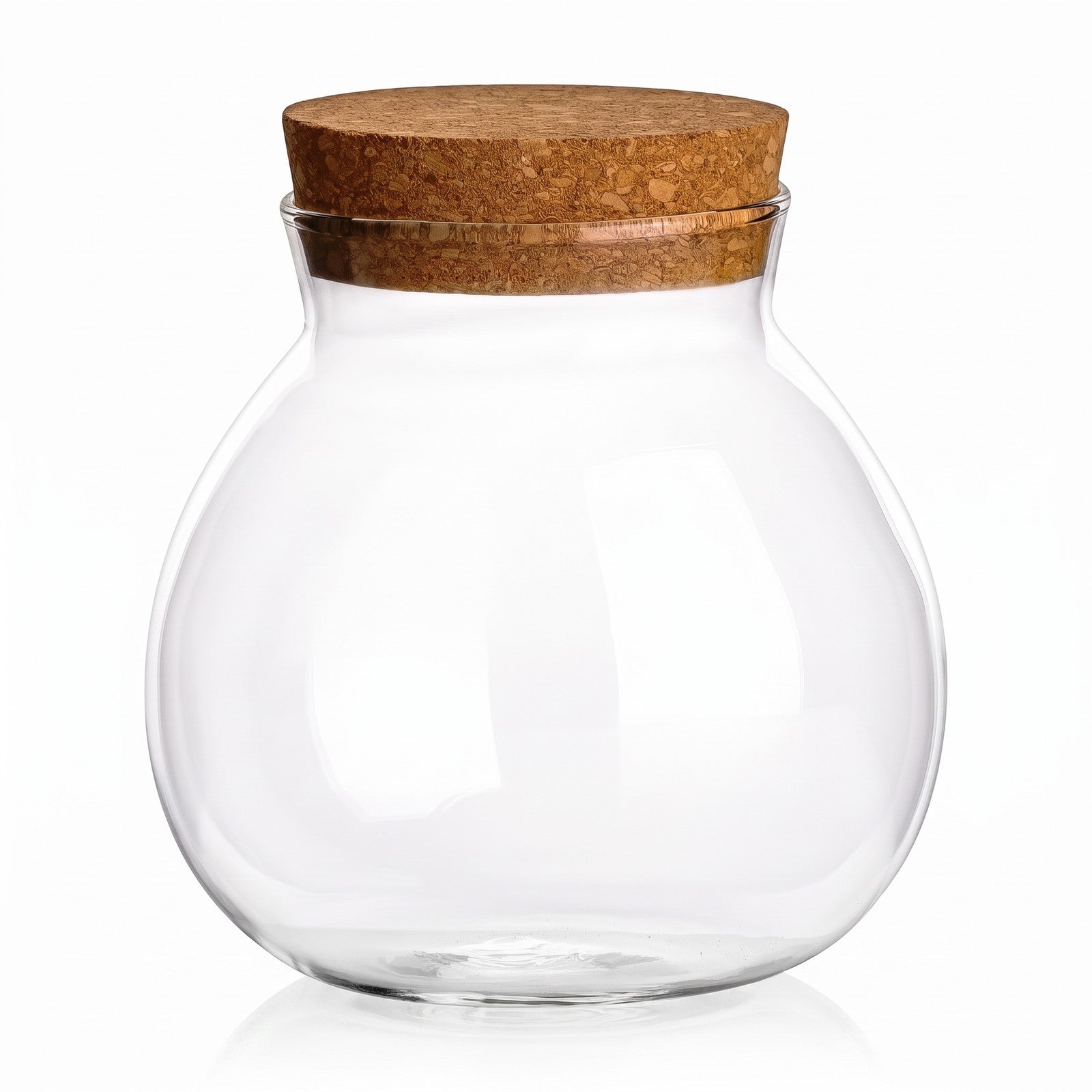 Glasbehälter, Korkdeckel, transparent, leere Dose, Aufbewahrungsbehälter