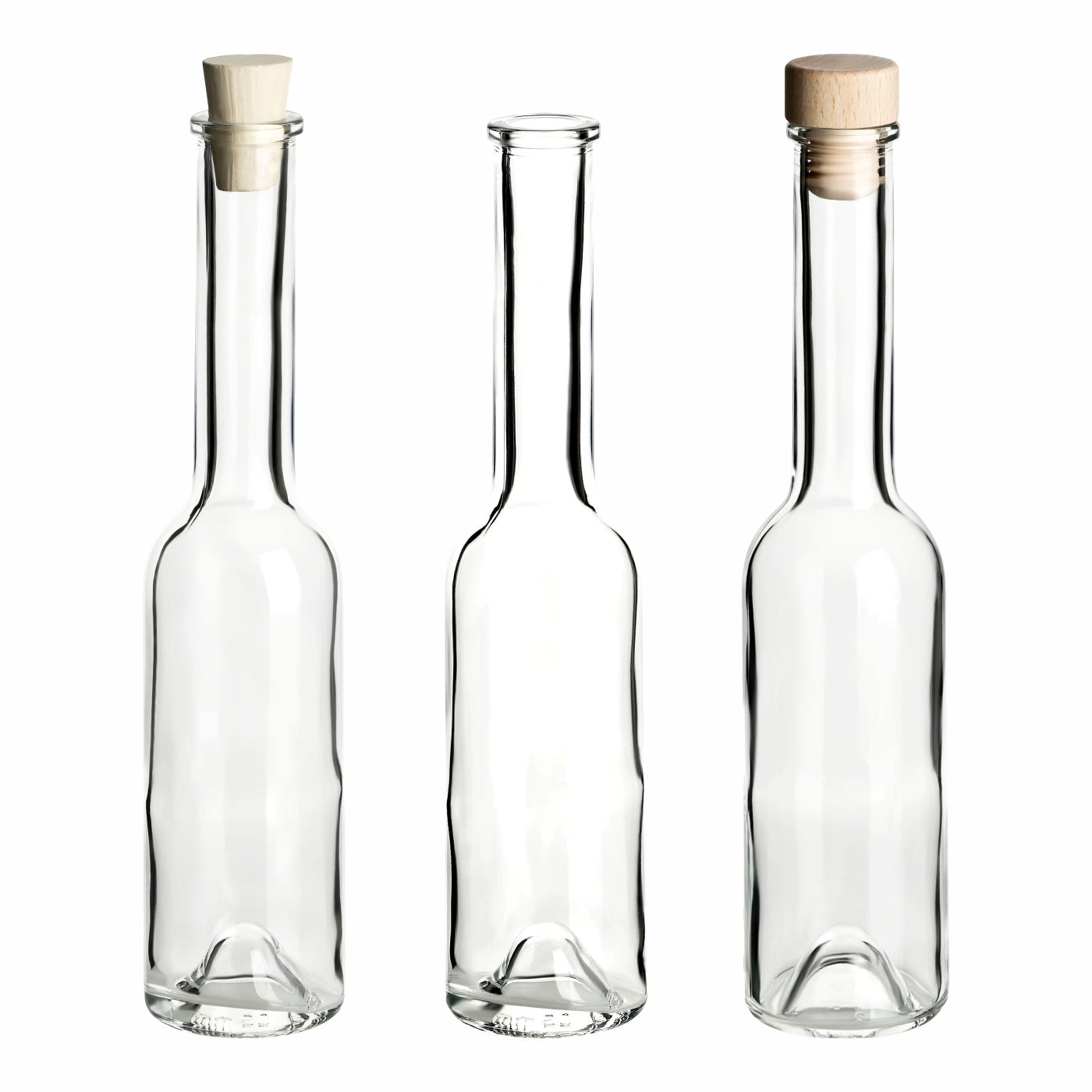200 ml Sinfonie Korkflasche - 3 Varianten wählbar Glas, Flasche, Schnaps, Wein, Wein-Flasche