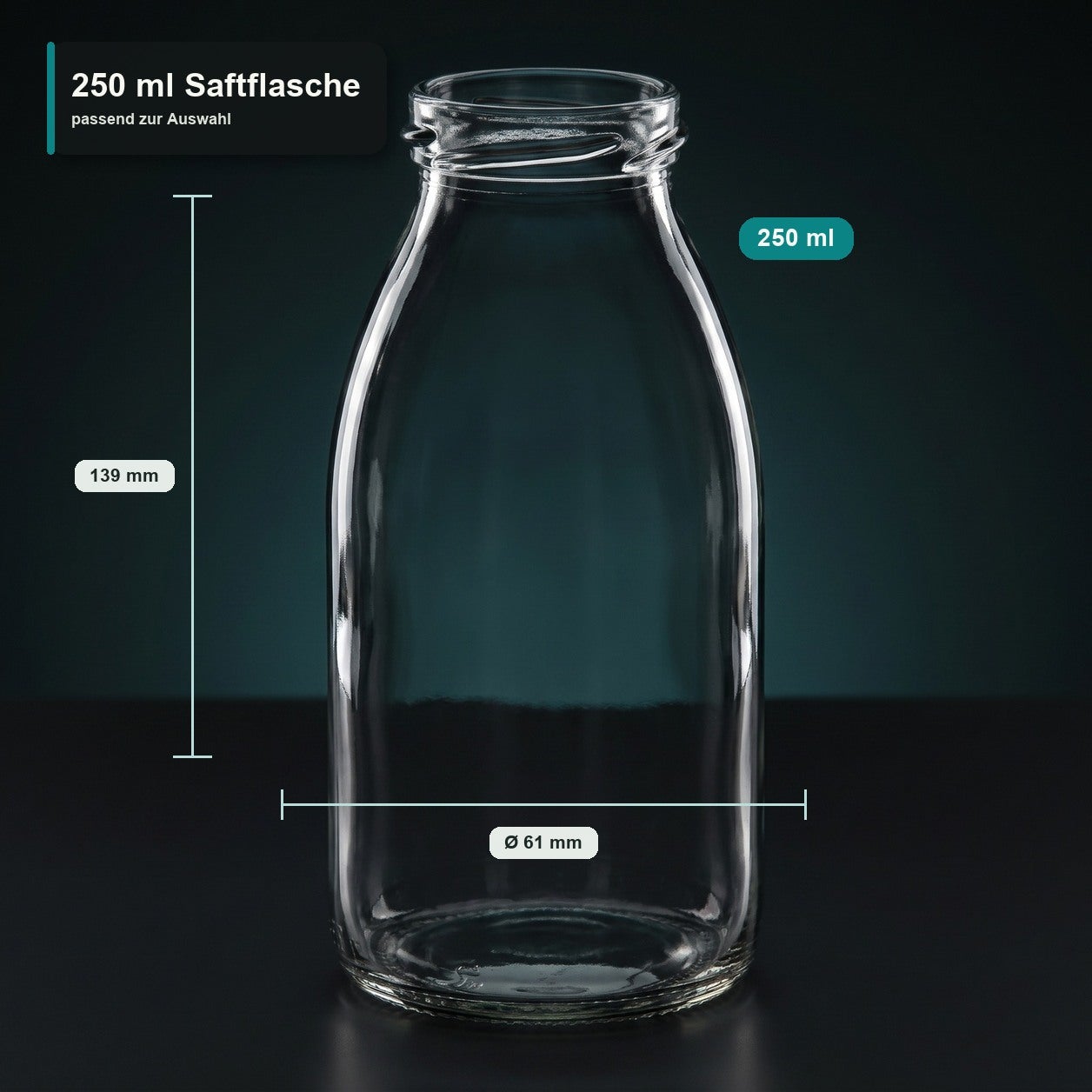 250 ml Saftflasche - MASSE