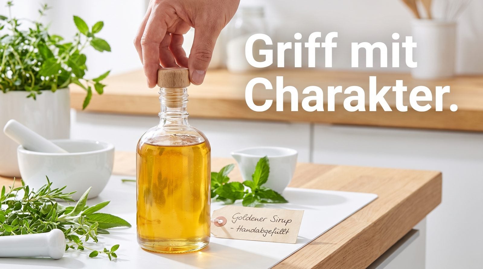Holzgriffkorken – Griff mit Charakter.