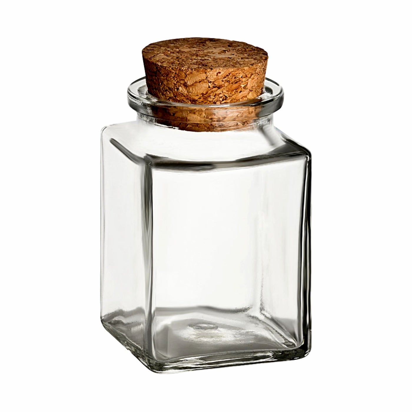 120 ml Korkenglas Eckig Hoch