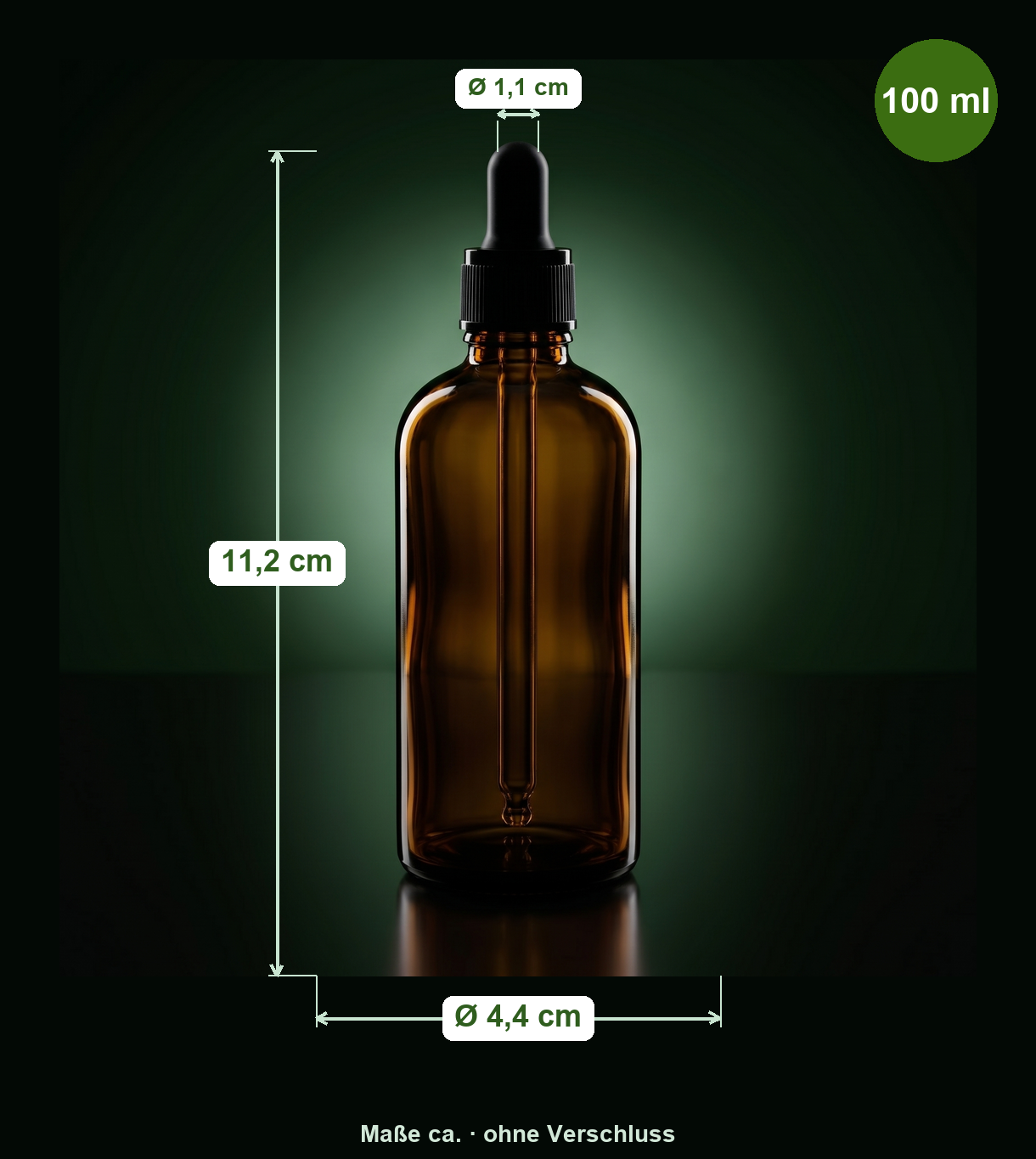 glasflasche, pipette, braunes glas, 100 ml, messmarkierungen