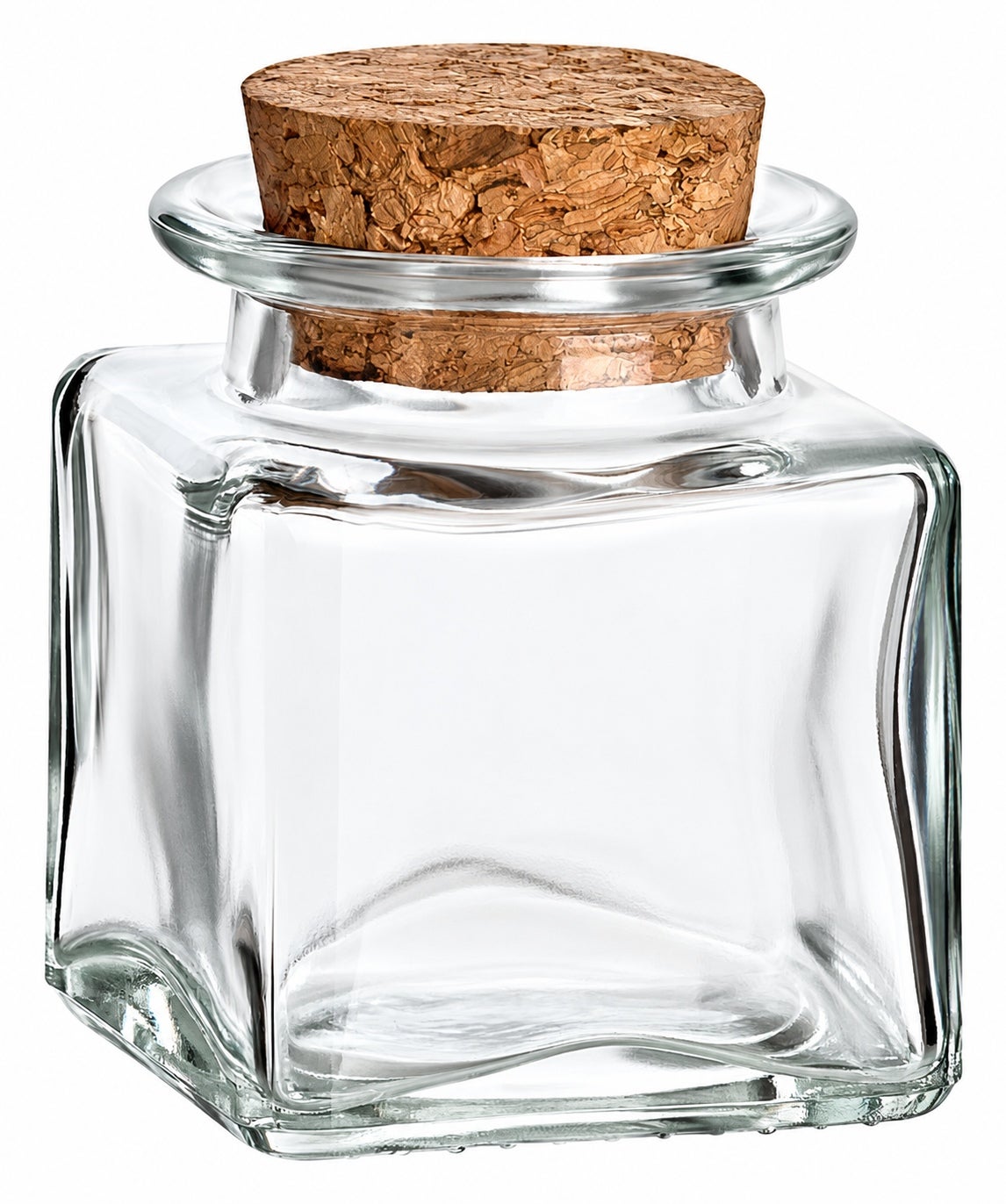 Korkenglas eckig 50 ml mit Korken