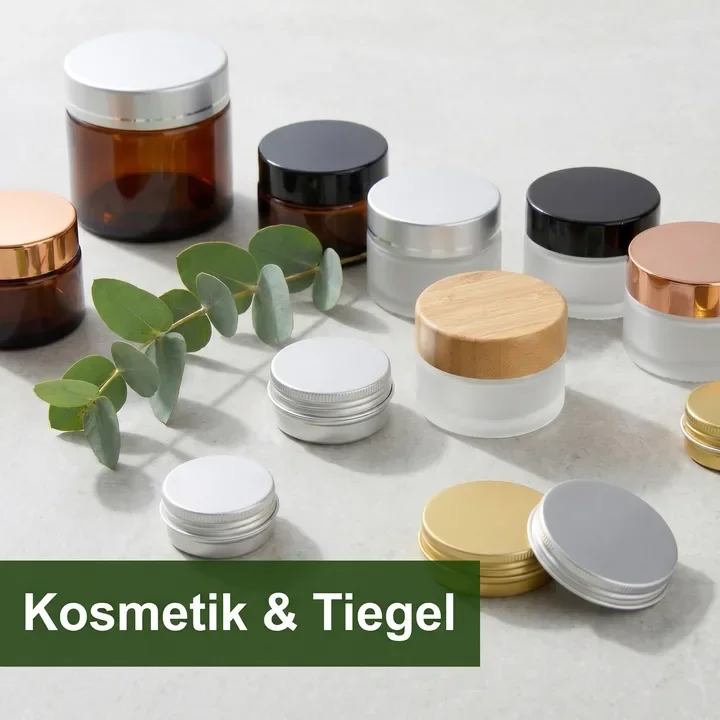 Kosmetik, Tiegel, Cremebehälter, Gläser, Döschen