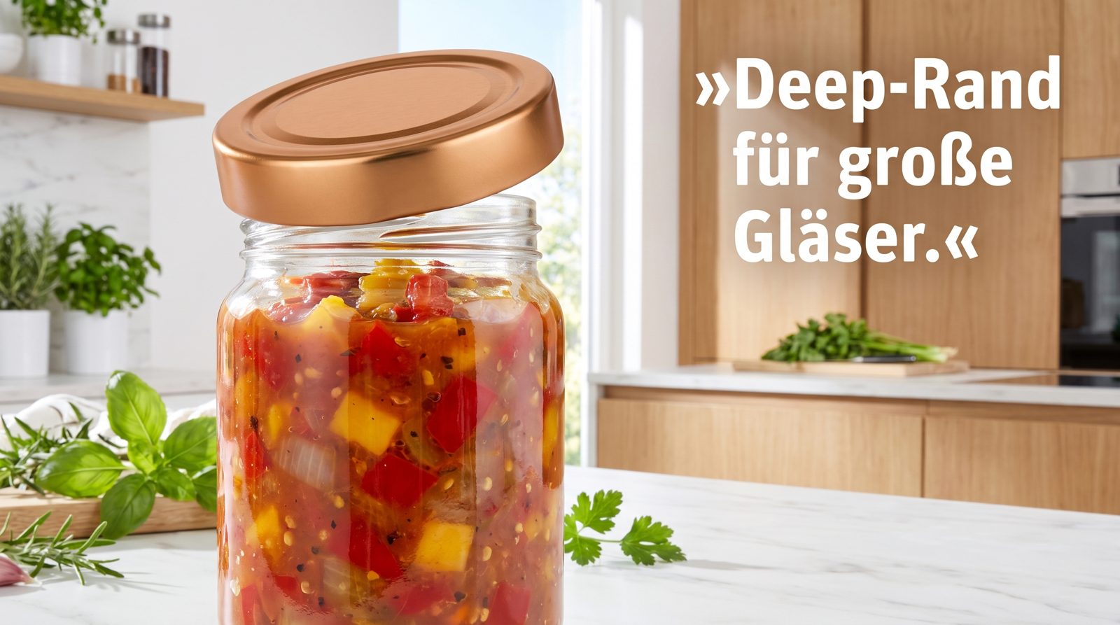 TO 58 bis TO 82 Deep – Deep-Rand für große Gläser.