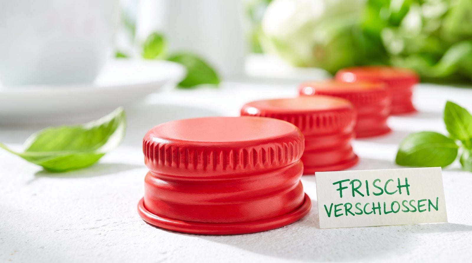 Schraubverschlüsse von Flaschendiscount in der Anwendung