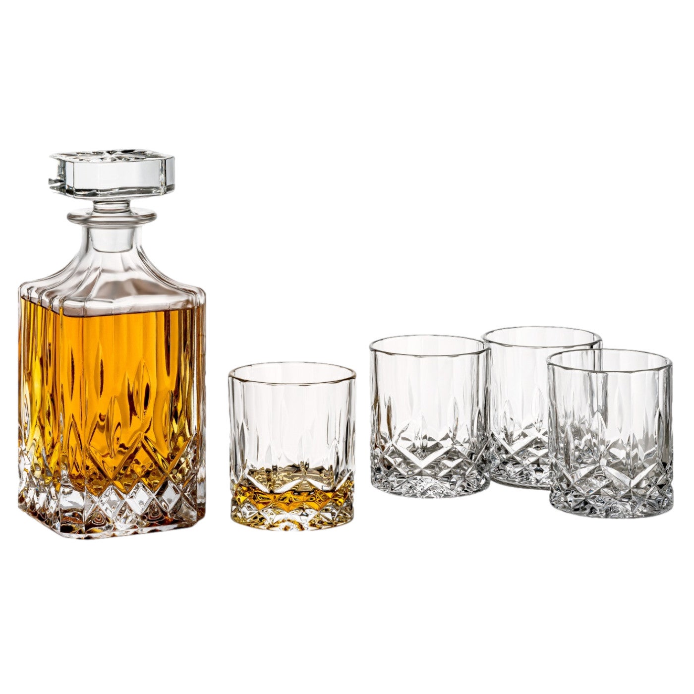 Whiskykaraffe und 4 Whiskygläser im Set – Typ 35148 Whiskykaraffe und 4 Whiskygläser im Set – Typ 35148