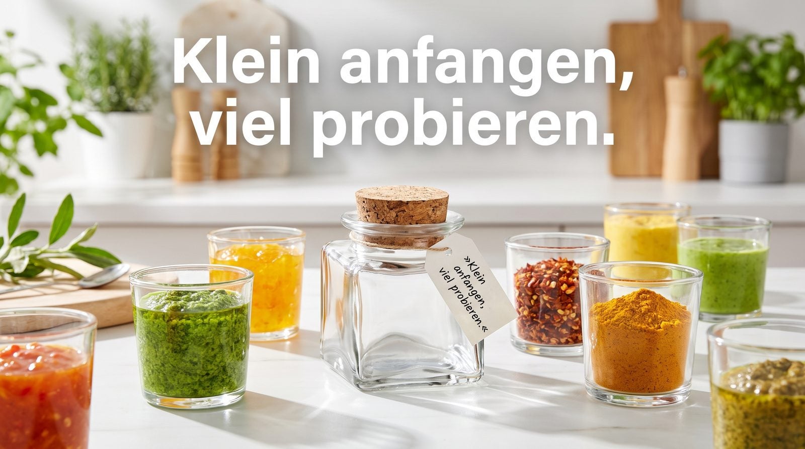Probiergröße / Mini – Klein anfangen, viel probieren.