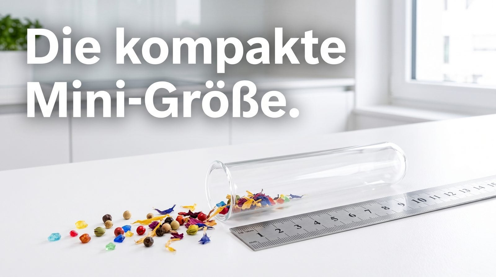 Inhalt bis 100 ml – Die kompakte Mini-Größe.