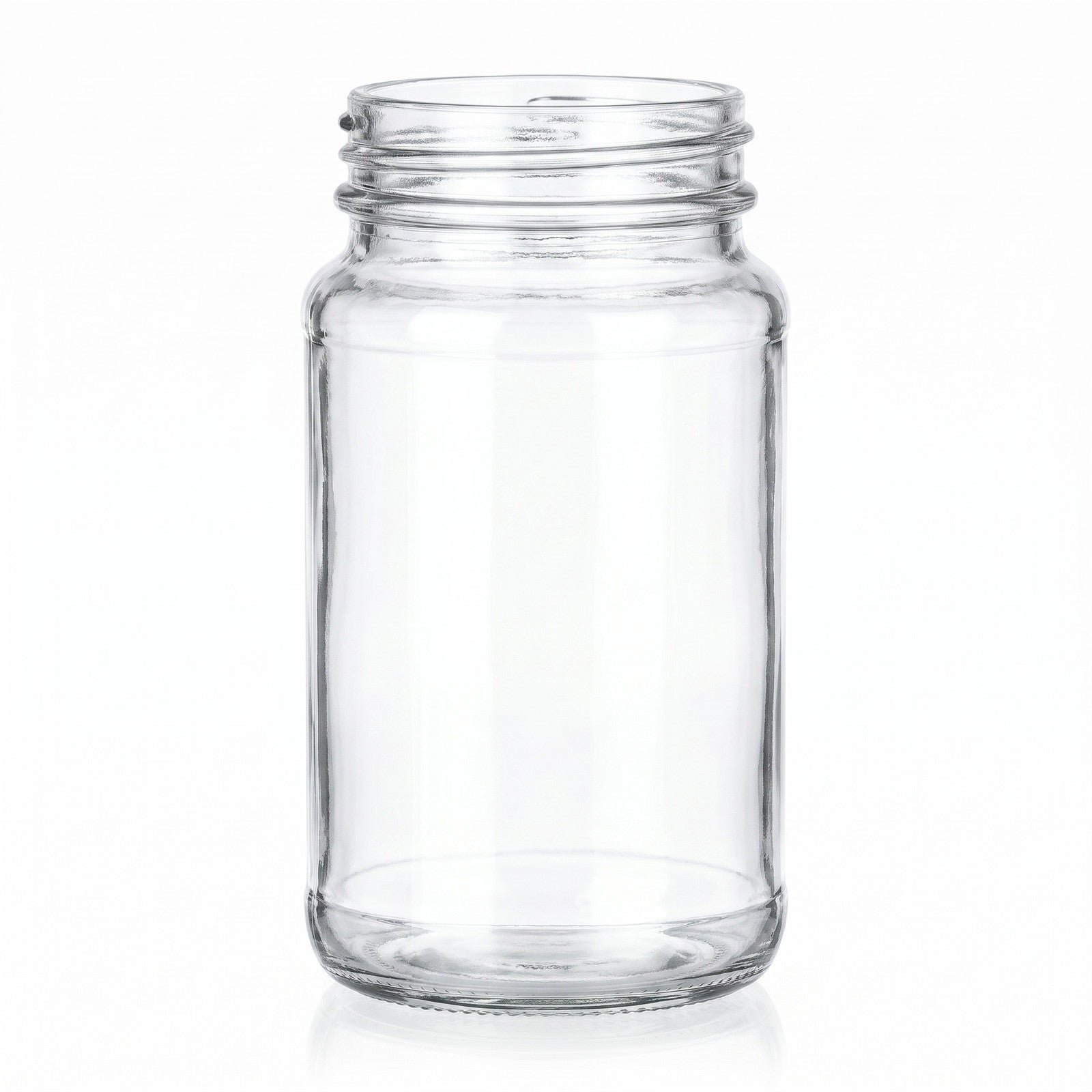 glas jar, leere jar, transparent, aufbewahrungsbehälter, breites maul jar
