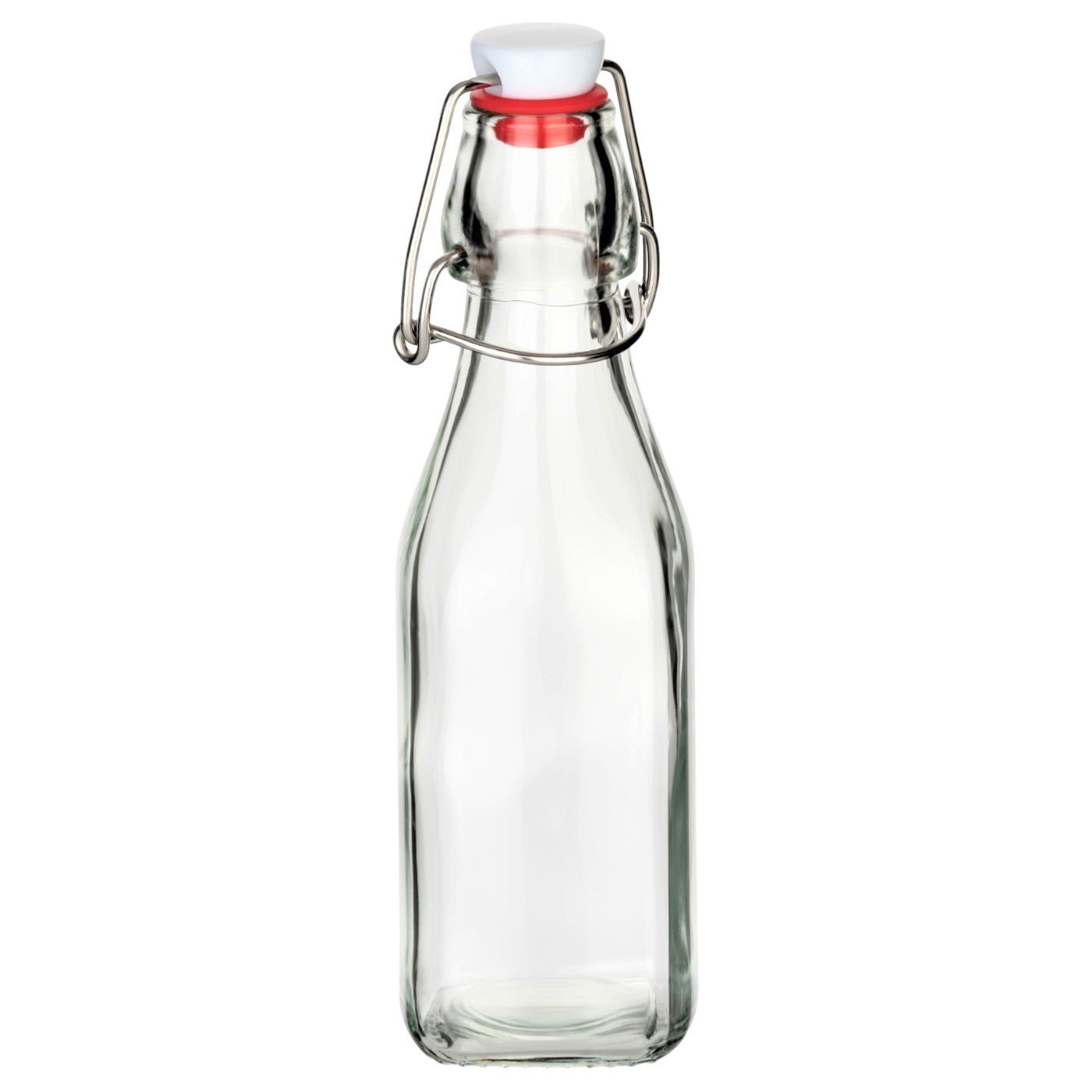 250 ml Bügelflasche eckig mit Bügelverschluss - 1 Variante wählbar 250 ml Bügelflasche eckig mit Bügelverschluss - 1 Variante wählbar