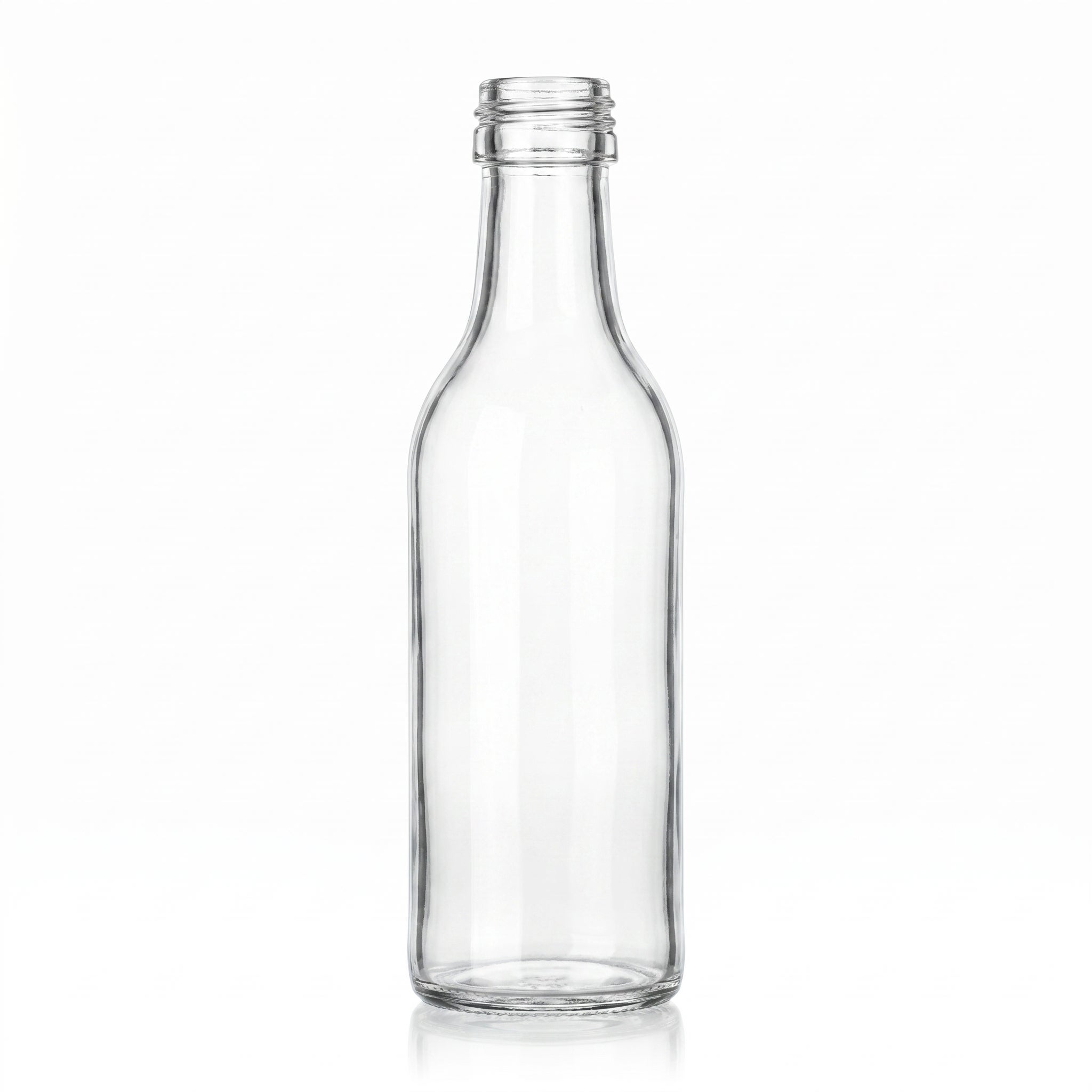 Flasche, Glasflasche, Leerflasche, Klar, Ltd. Öffnung