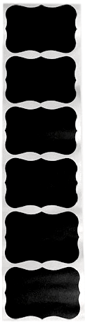 Etiketten geschwungen inkl. Kreidemarker (12er Set) Etiketten geschwungen inkl. Kreidemarker (12er Set)