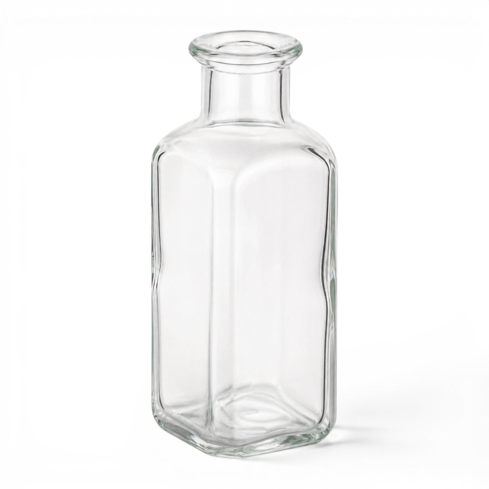 glasflasche, vase, klar, glaskörper, flasche ohne deckel