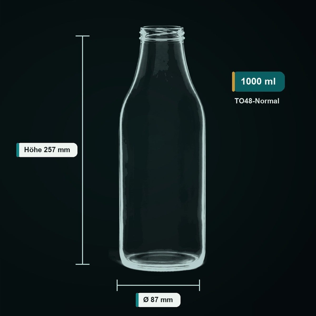 1000 ml Saftflasche - MASSE