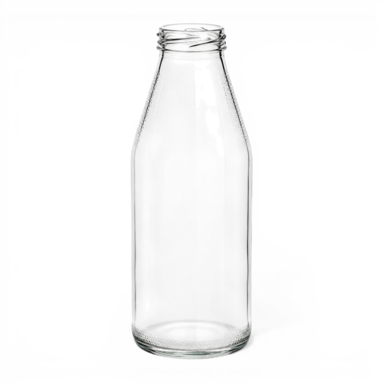 Glasflasche, Glasflasche, Transparent, Leer, Flasche mit Gewinde