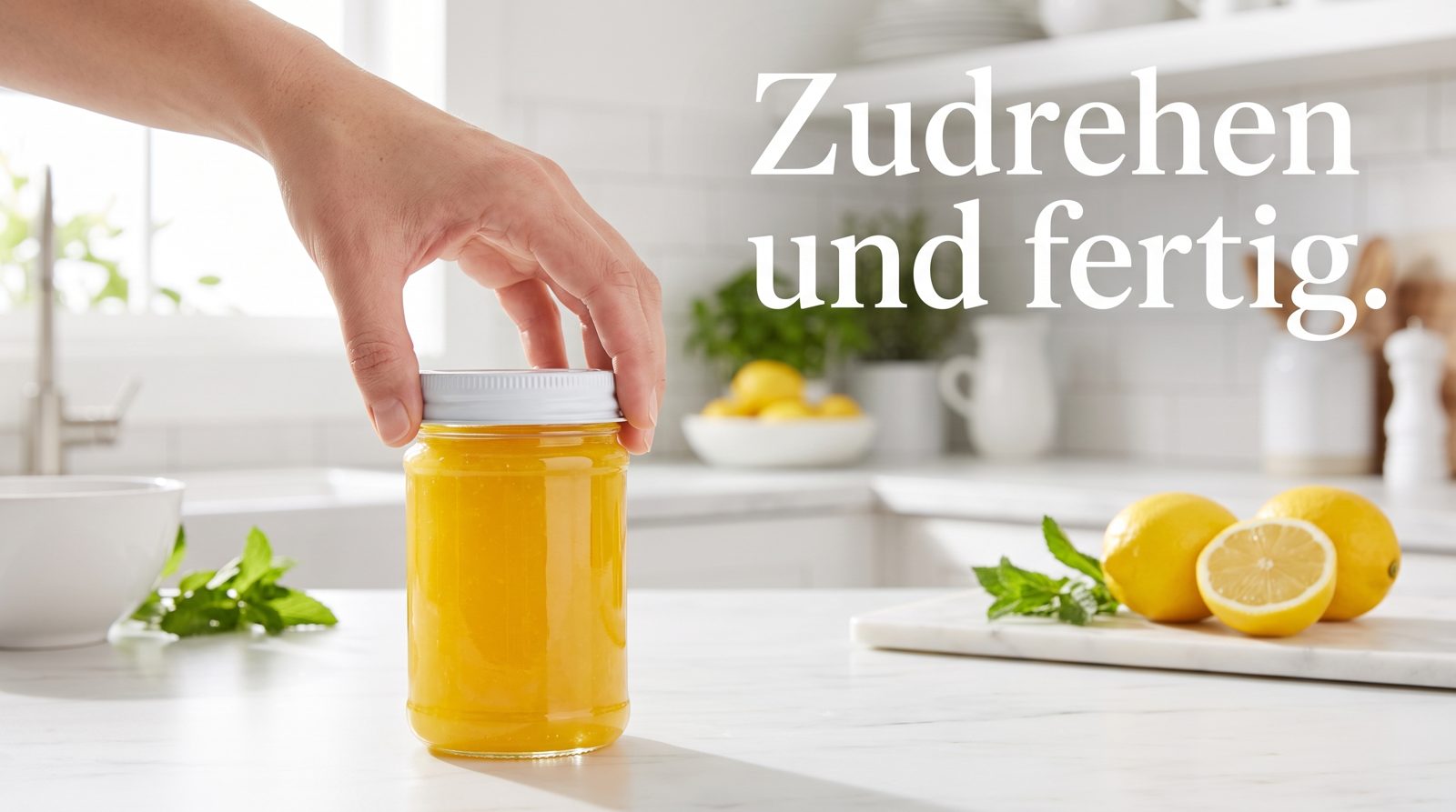 Twist-Off Verschlüsse – Zudrehen und fertig.