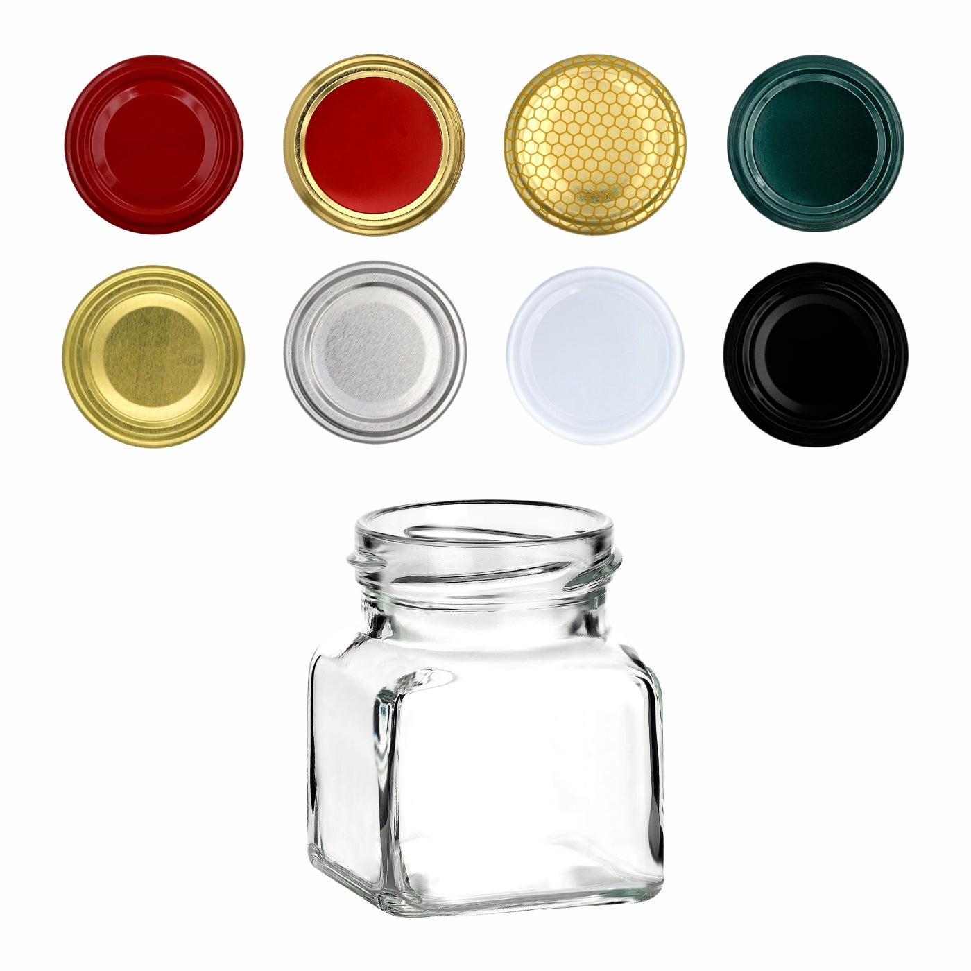 120 ml Einmachglas Eckig für TO 120 ml Einmachglas Eckig für TO