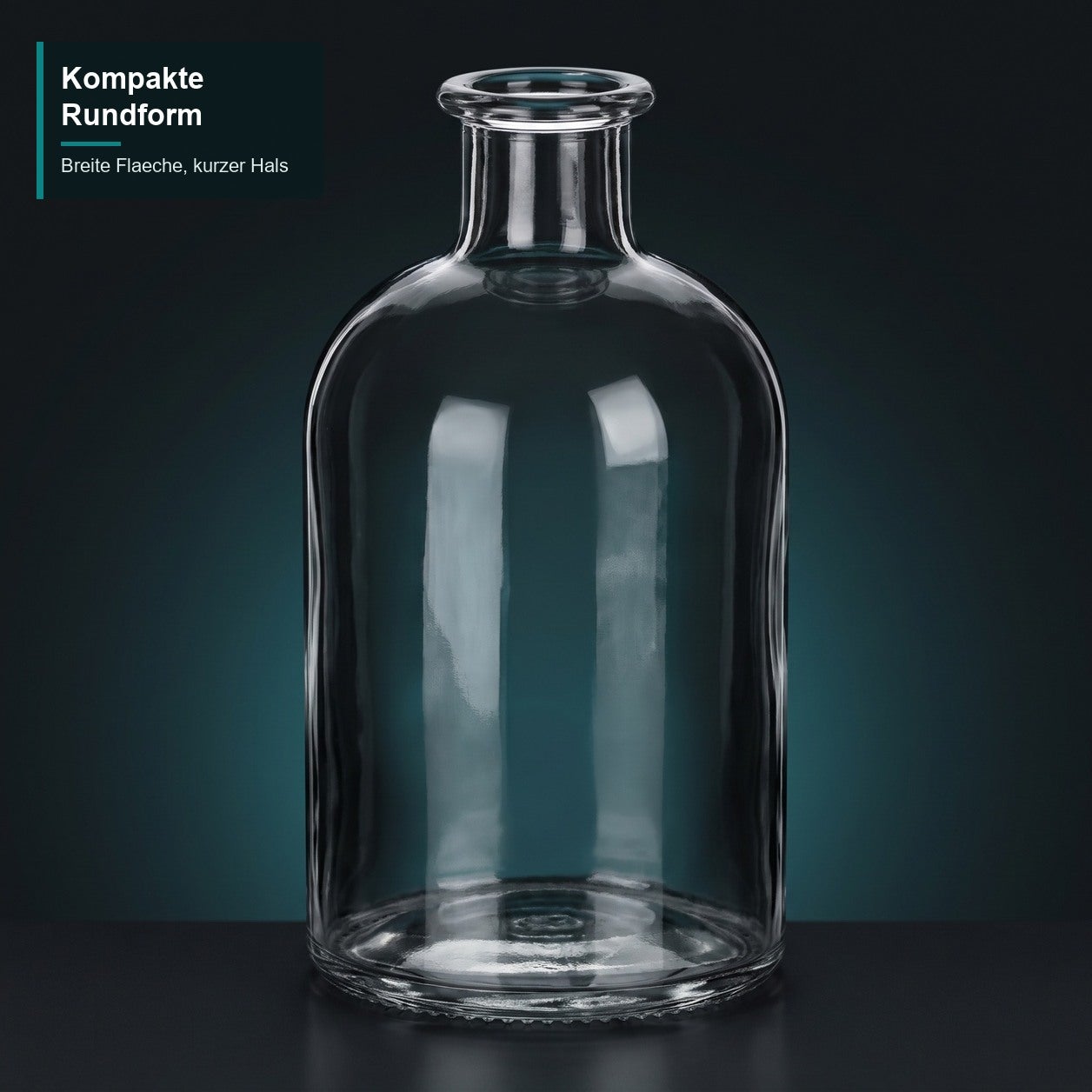 250 ml Apothekerflasche rund - ANSICHT