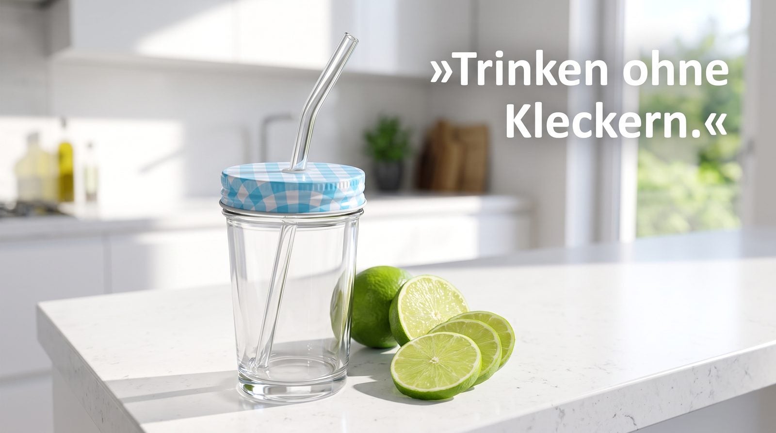 Trinkhalmdeckel – Trinken ohne Kleckern.