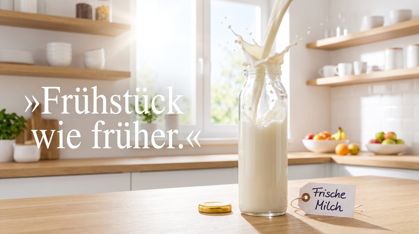 Milchflaschen – Frühstück wie früher.