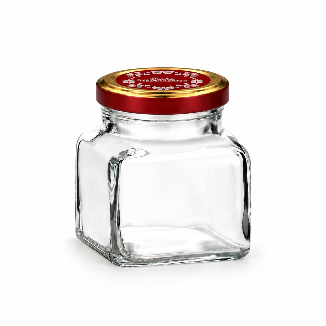 Leeres 120-ml-Glas mit Rotgold mit Gravur