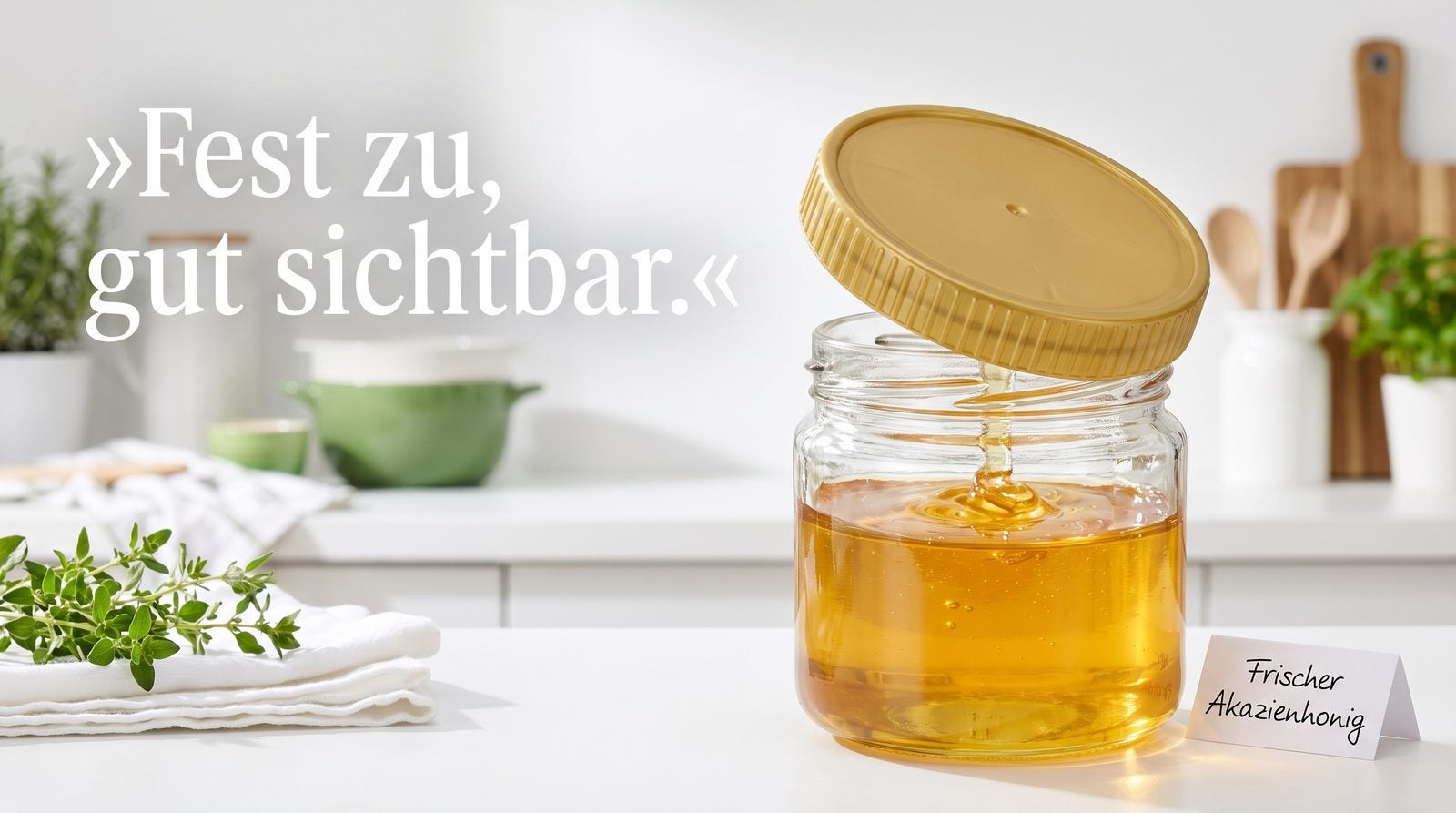 Schraubverschlüsse – Fest zu, gut sichtbar.
