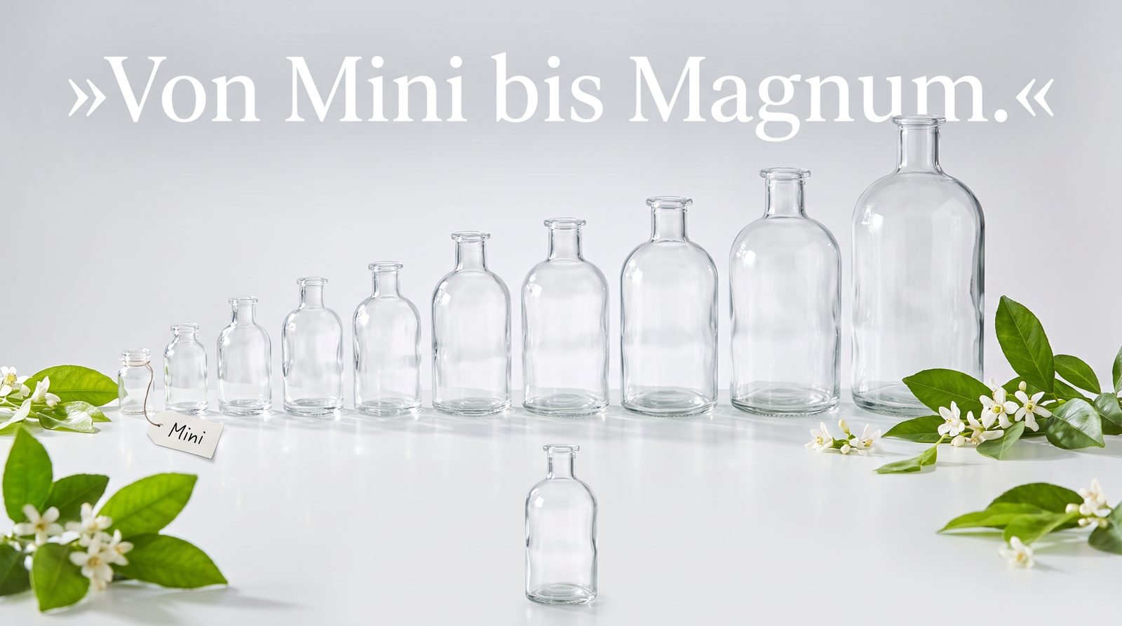 Nach Füllmenge – Von Mini bis Magnum.