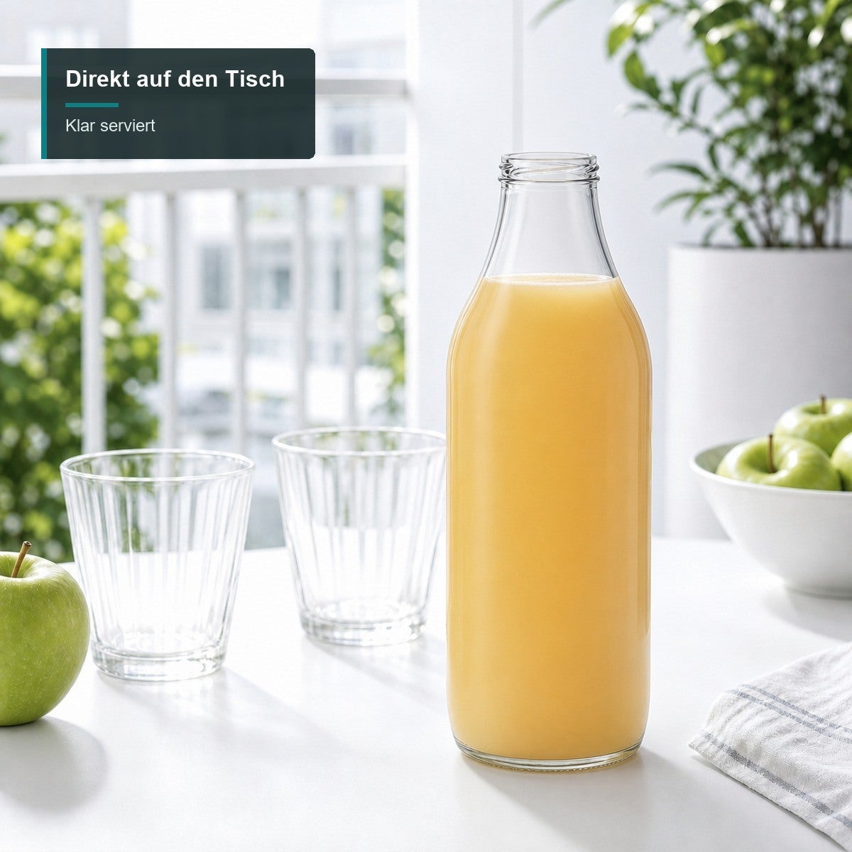 1000 ml Saftflasche - SERVIEREN