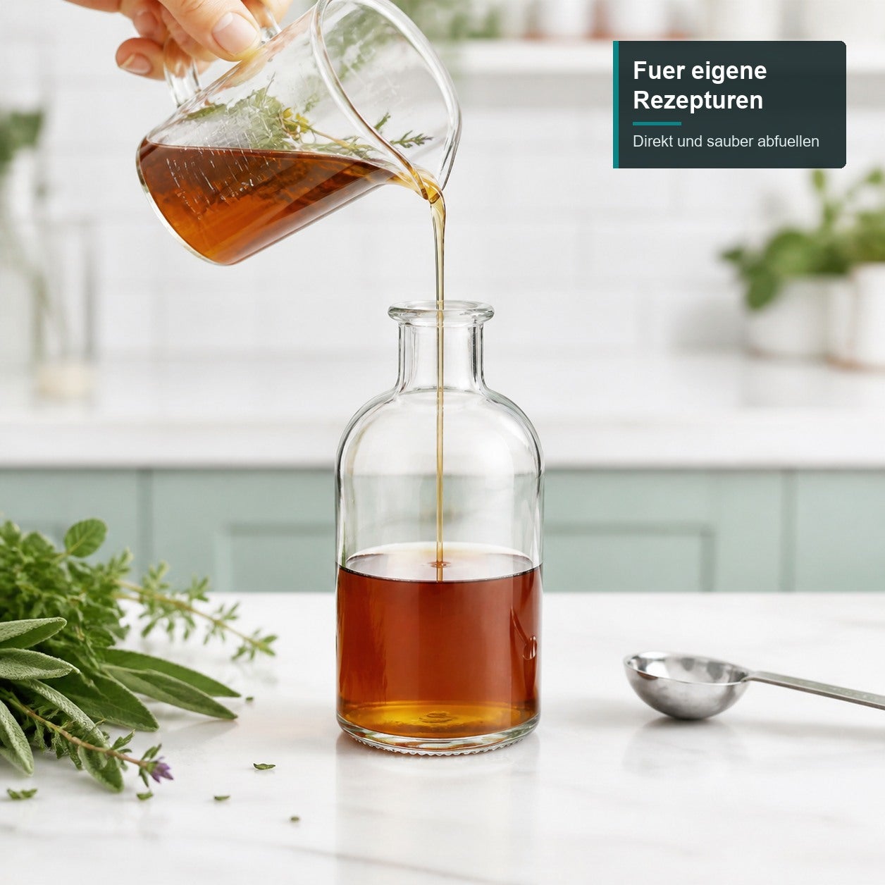 250 ml Apothekerflasche rund - BEFÜLLEN