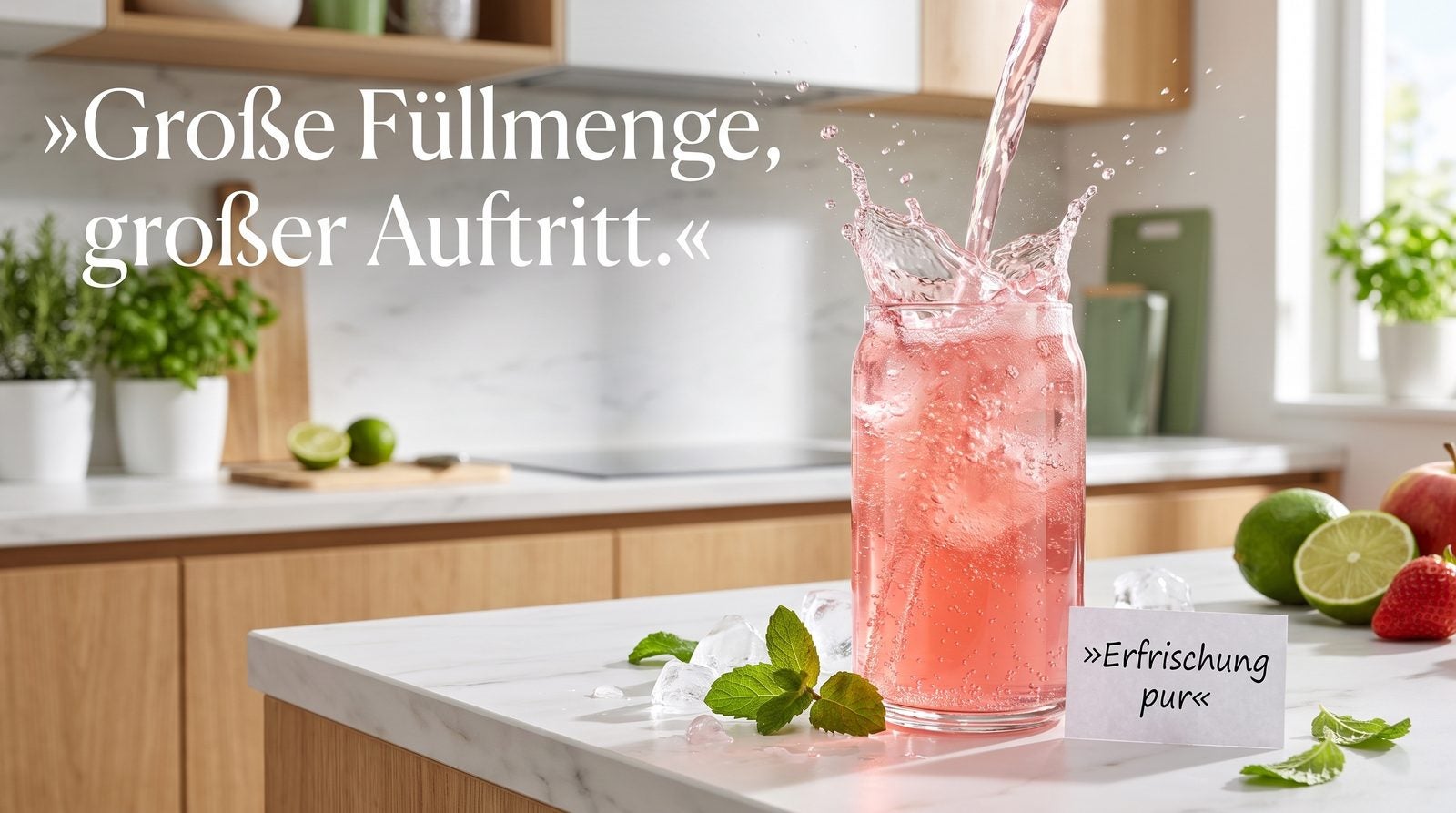 Inhalt ab 500 ml – Große Füllmenge, großer Auftritt.