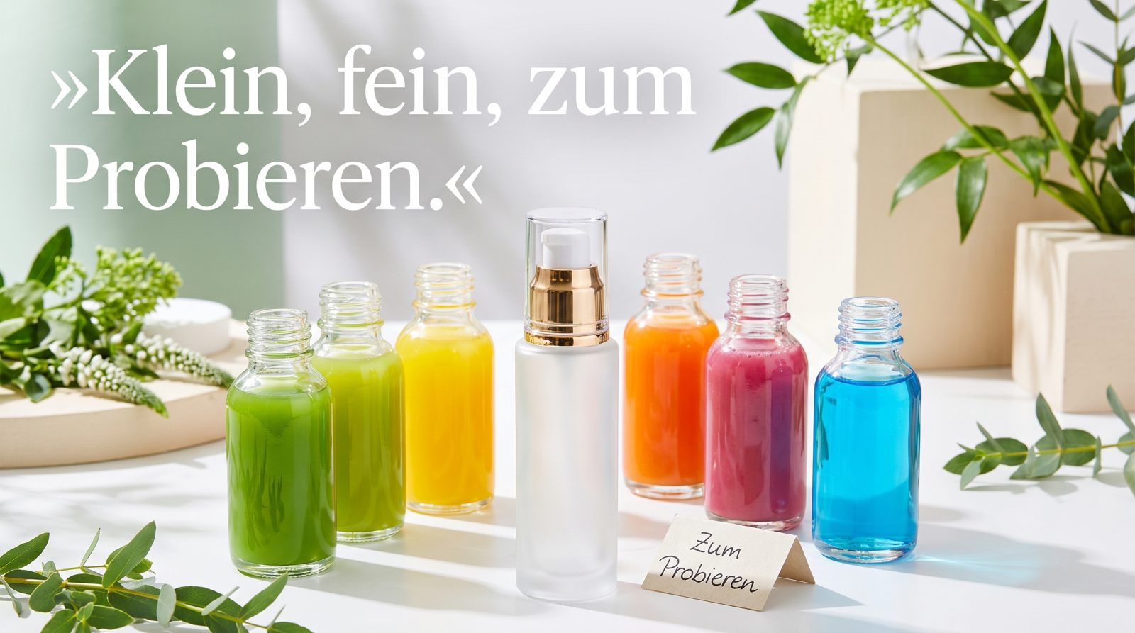 Probiergröße / Mini – Klein, fein, zum Probieren.