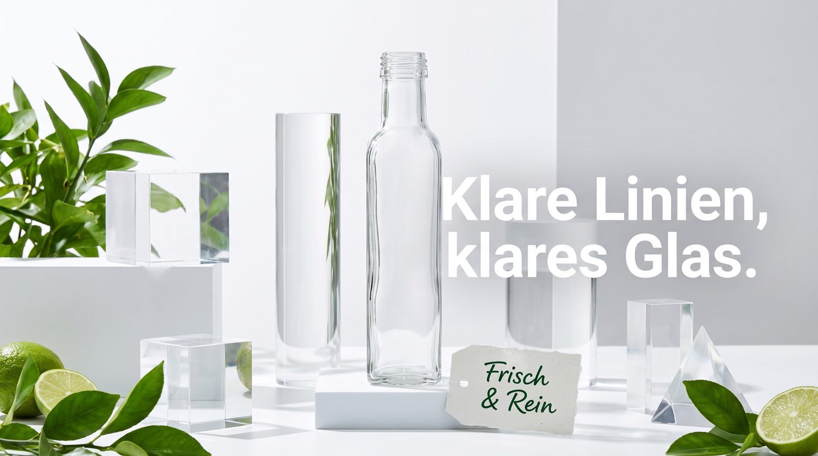 Thema Modern – Klare Linien, klares Glas.