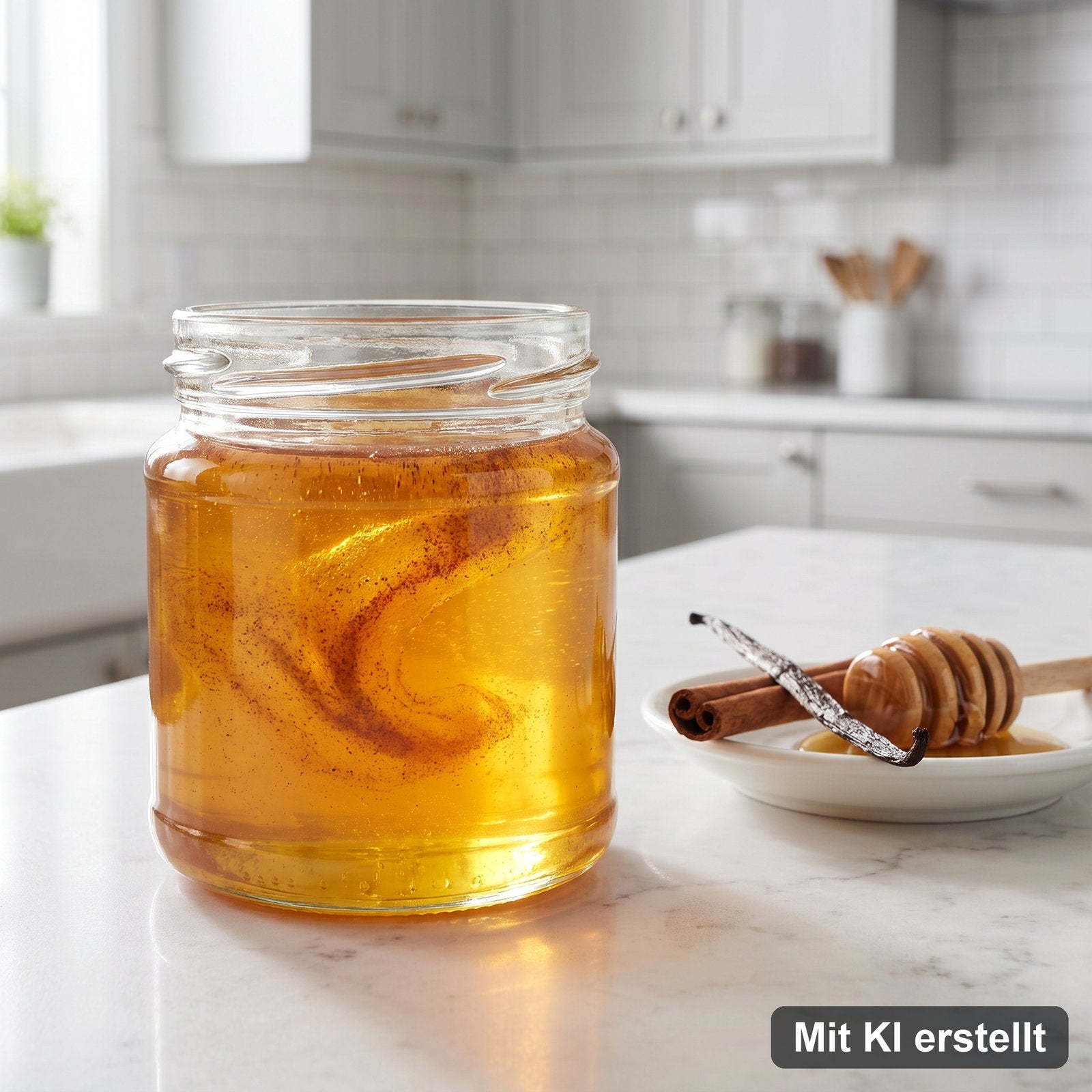 Zimthonig selbst gemacht – Mit KI erstellt