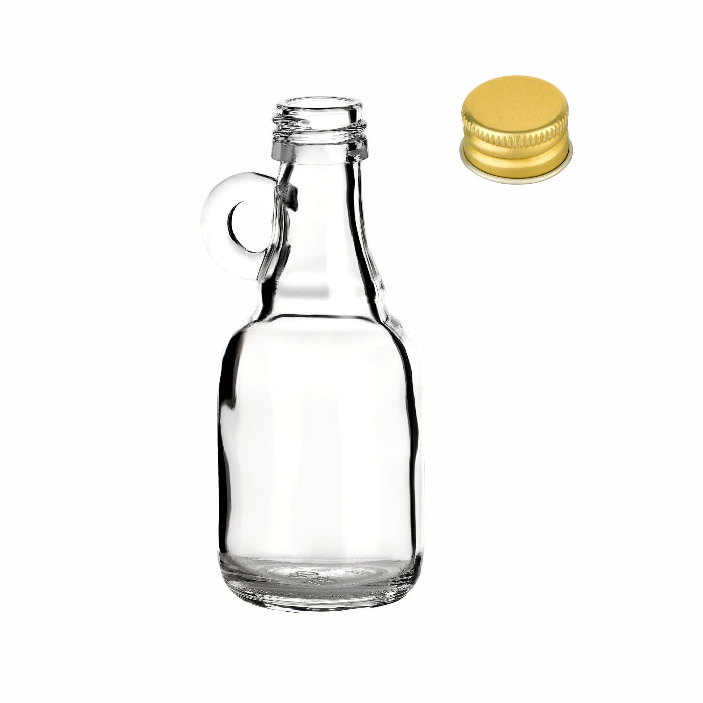40 ml Schraubflasche Henkel mit Verschluss Gold