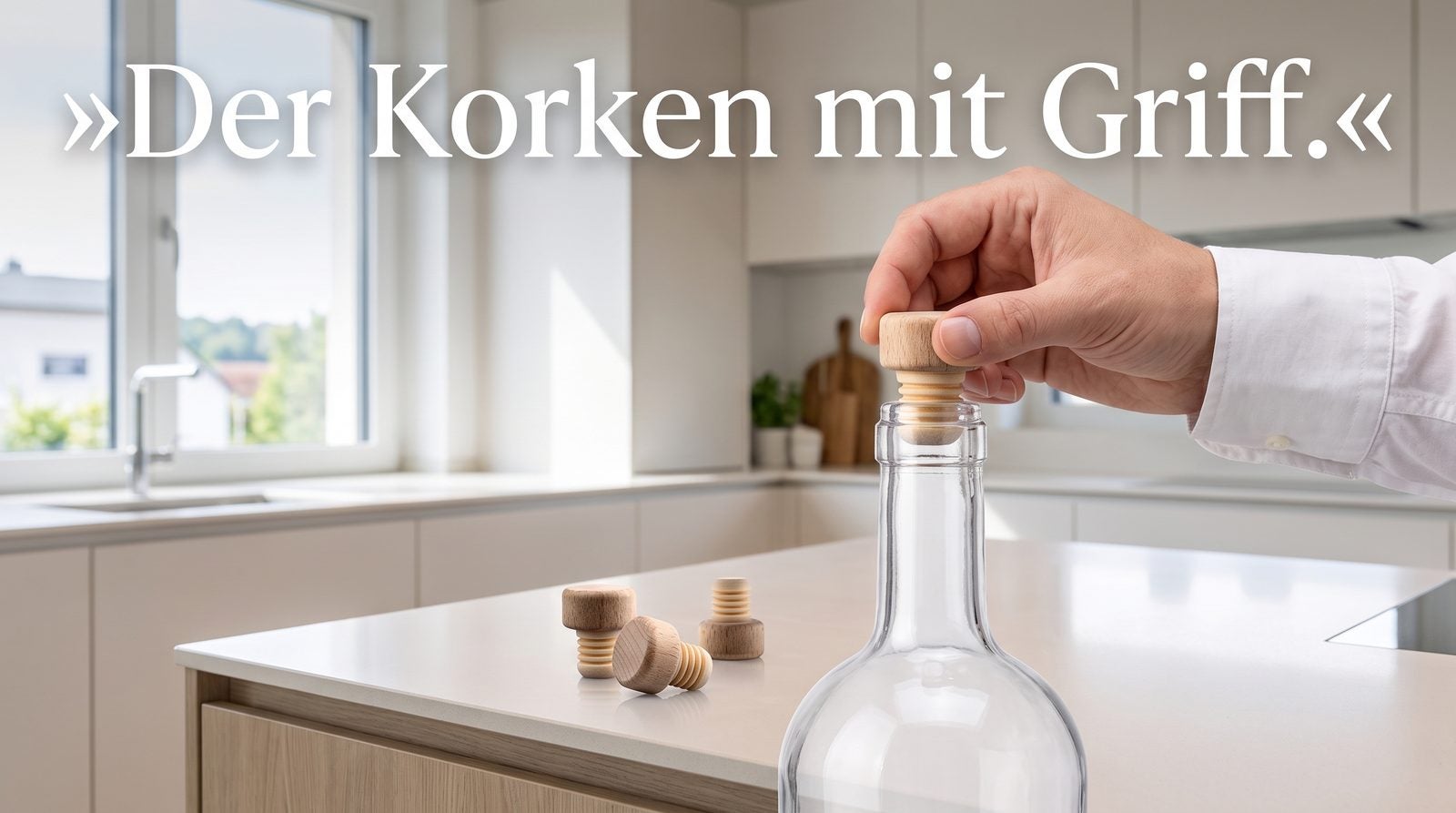 Holzgriffkorken – Der Korken mit Griff.