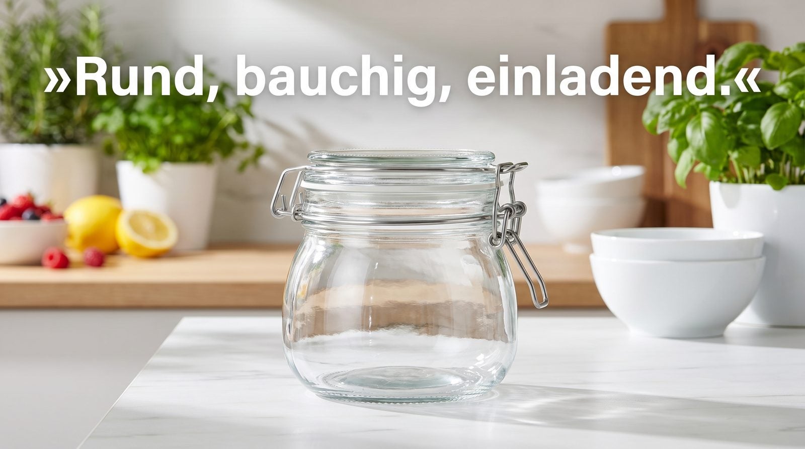 Thema bauchige Gläser – Rund, bauchig, einladend.